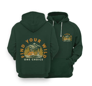 Sustainable Hoodie - Find Your Wild - One Choice Apparel