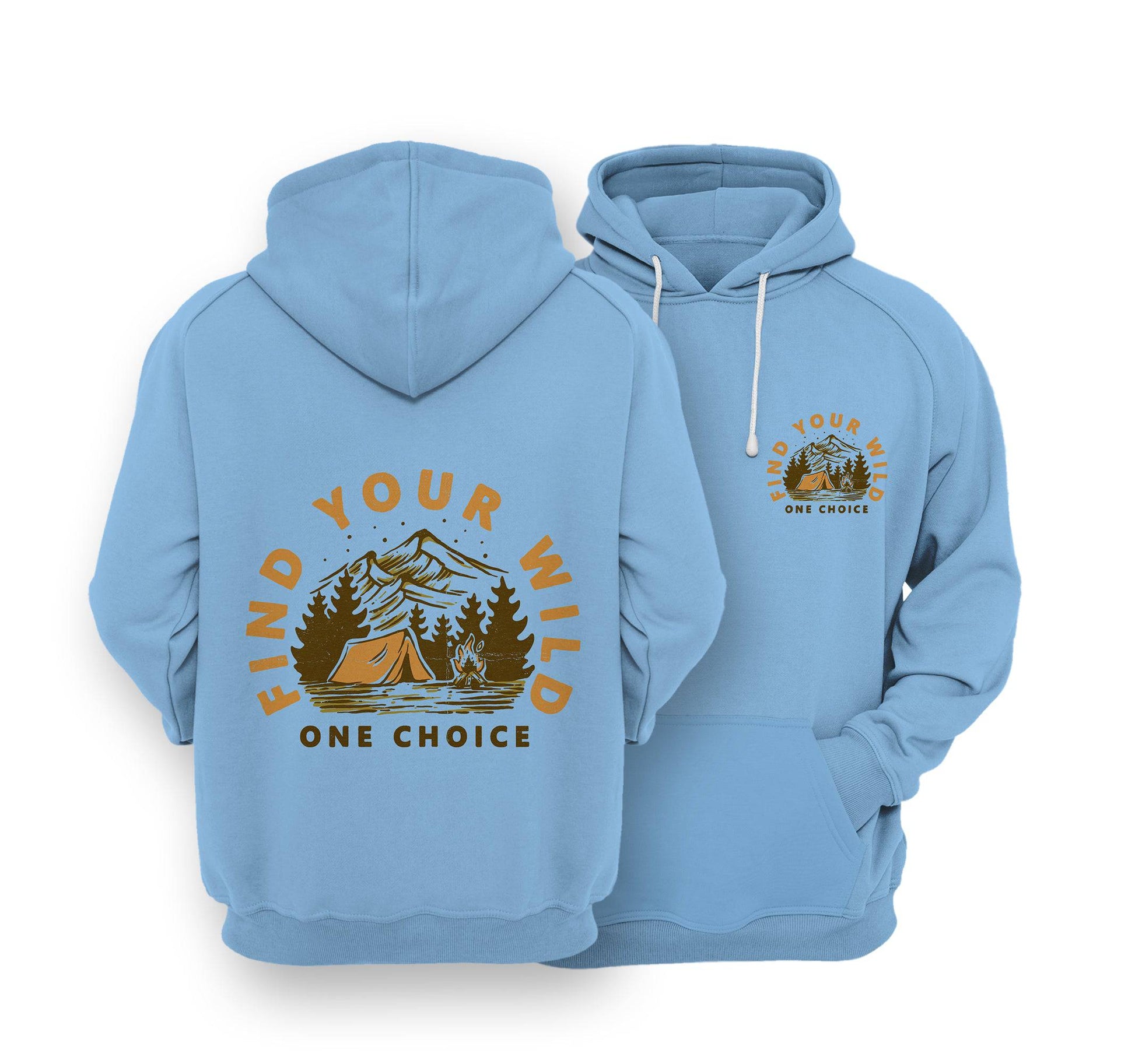 Sustainable Hoodie - Find Your Wild - One Choice Apparel