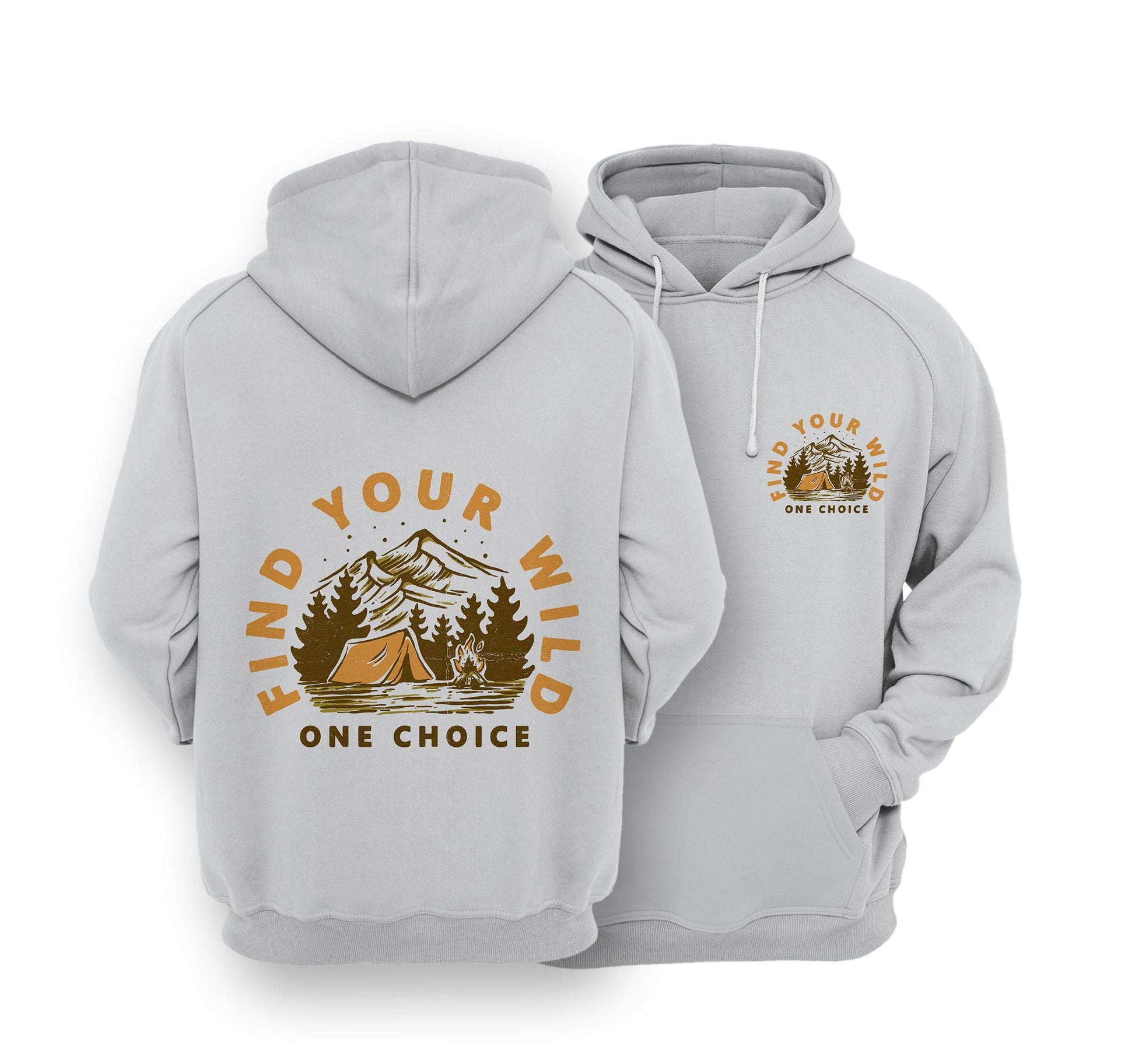 Sustainable Hoodie - Find Your Wild - One Choice Apparel