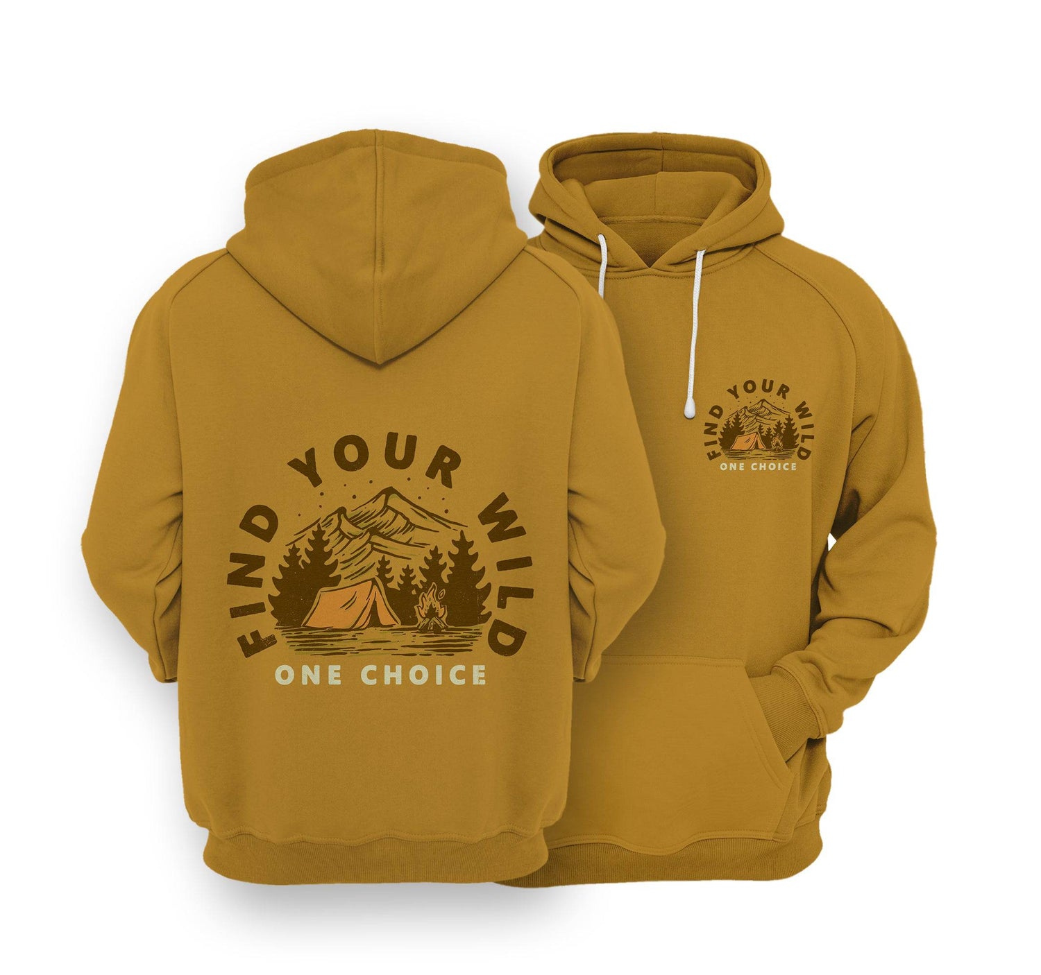 Sustainable Hoodie - Find Your Wild - One Choice Apparel