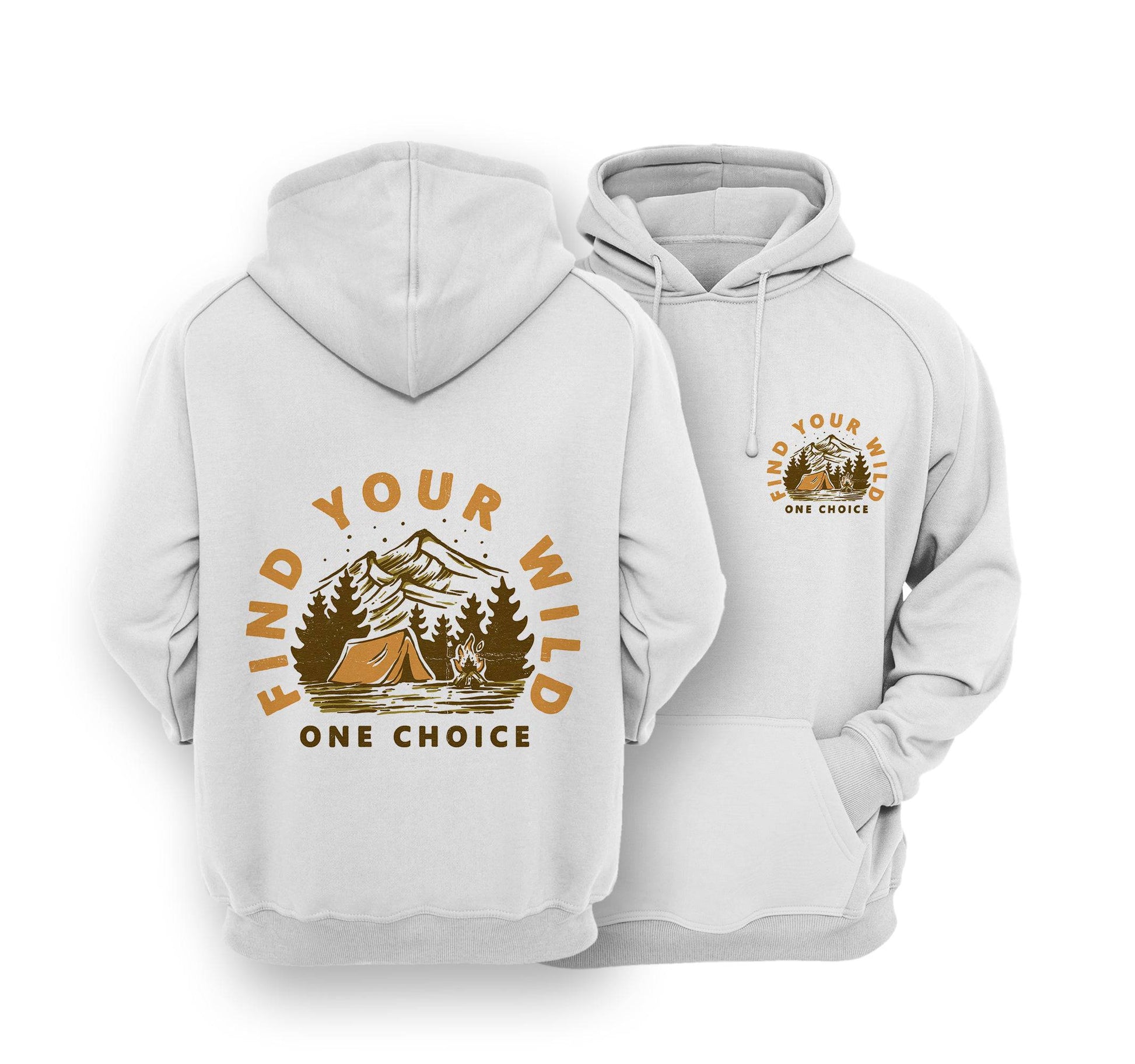 Sustainable Hoodie - Find Your Wild - One Choice Apparel