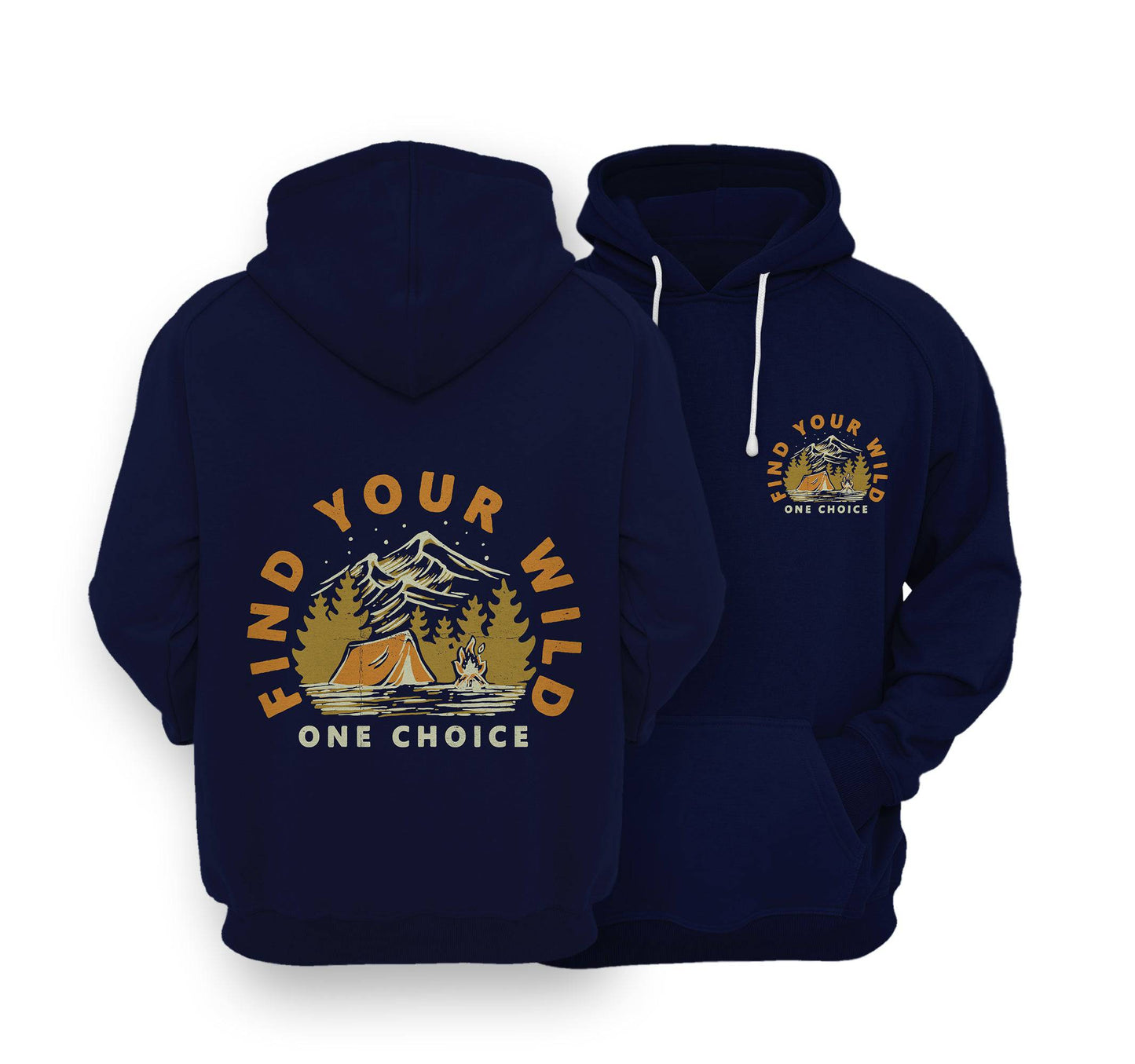 Sustainable Hoodie - Find Your Wild - One Choice Apparel