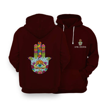 Sustainable Hoodie - Hamsa Symbol - One Choice Apparel