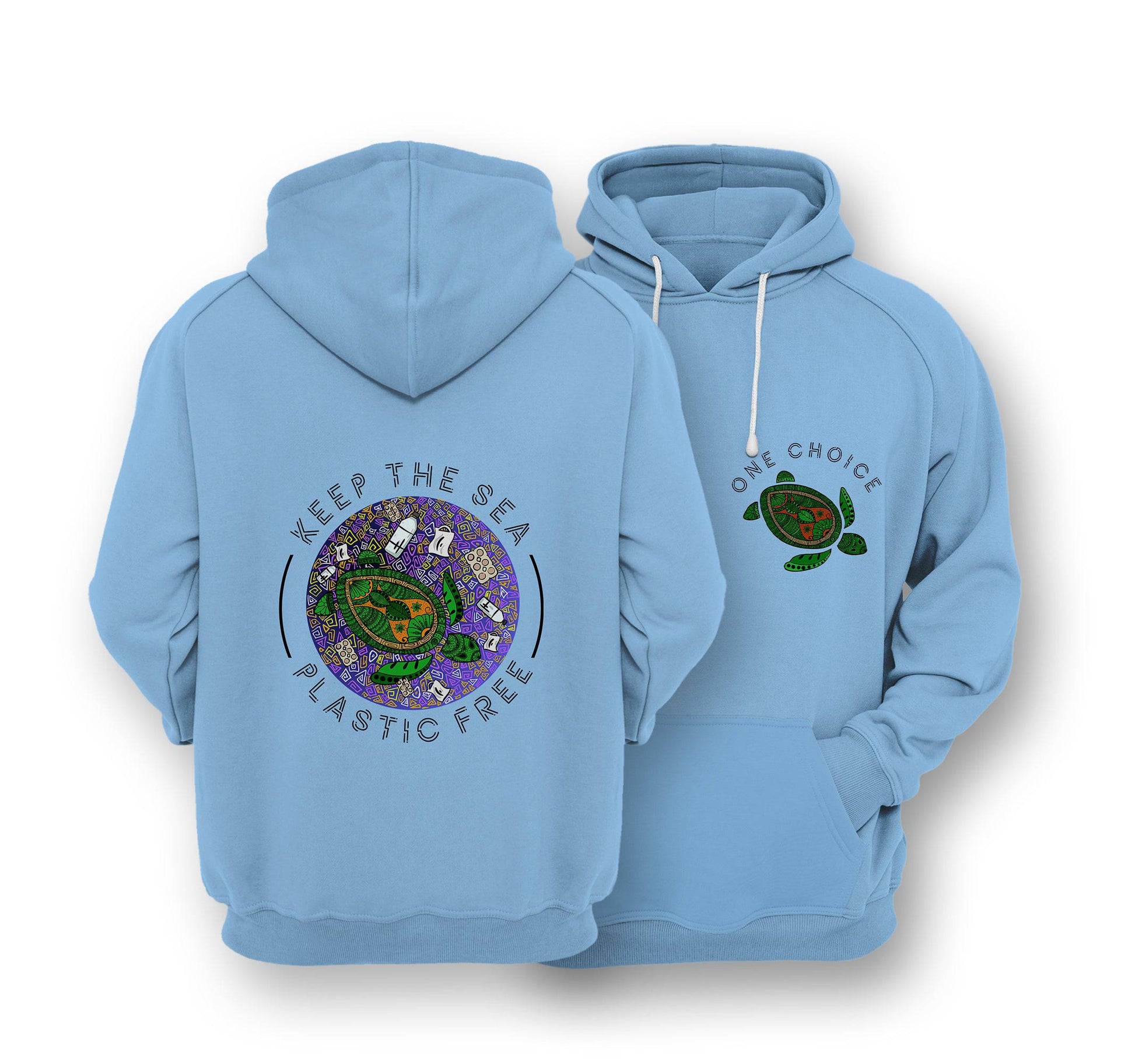 Sustainable Hoodie - Keep The Sea Plastic Free - One Choice Apparel