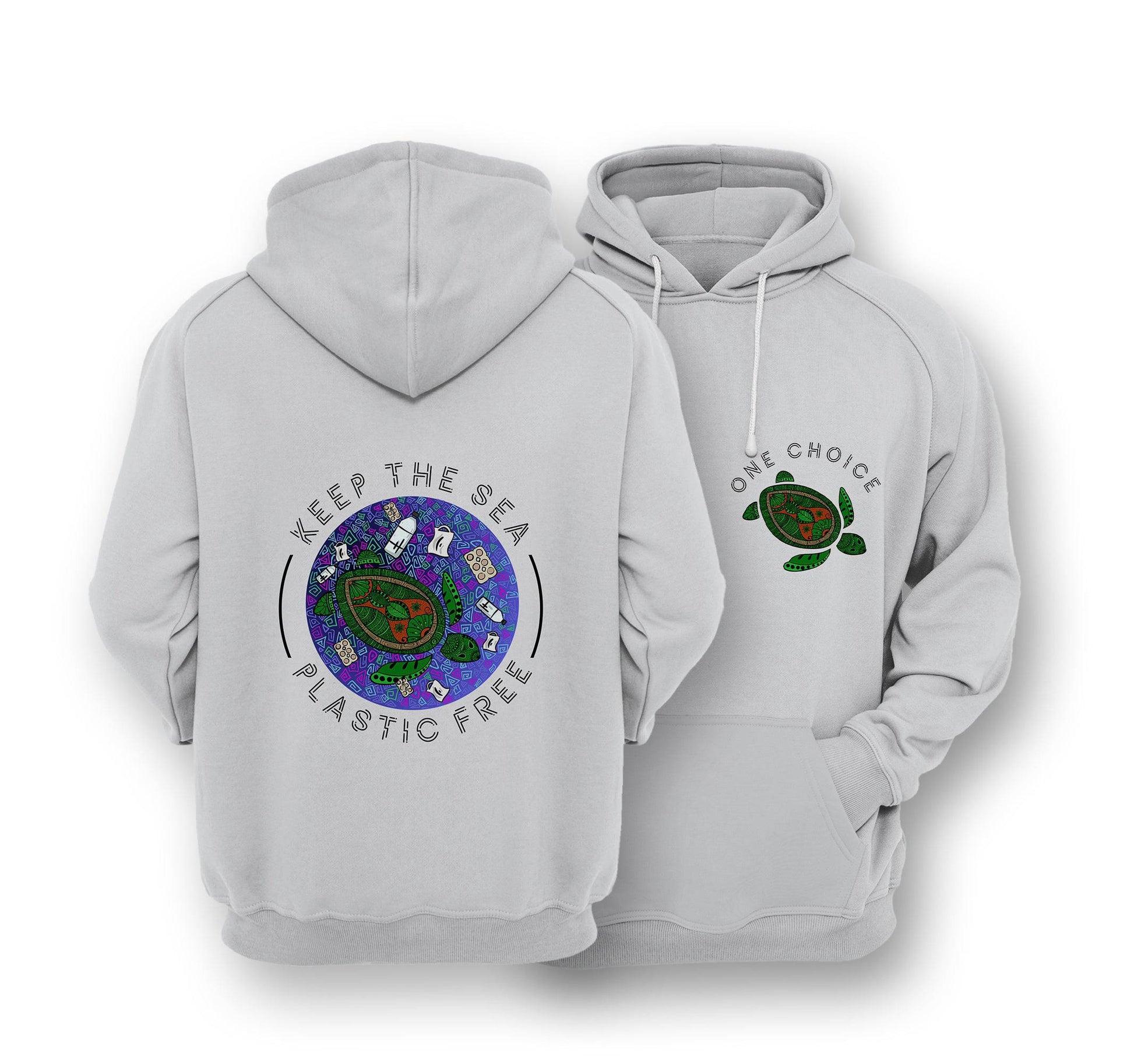 Sustainable Hoodie - Keep The Sea Plastic Free - One Choice Apparel