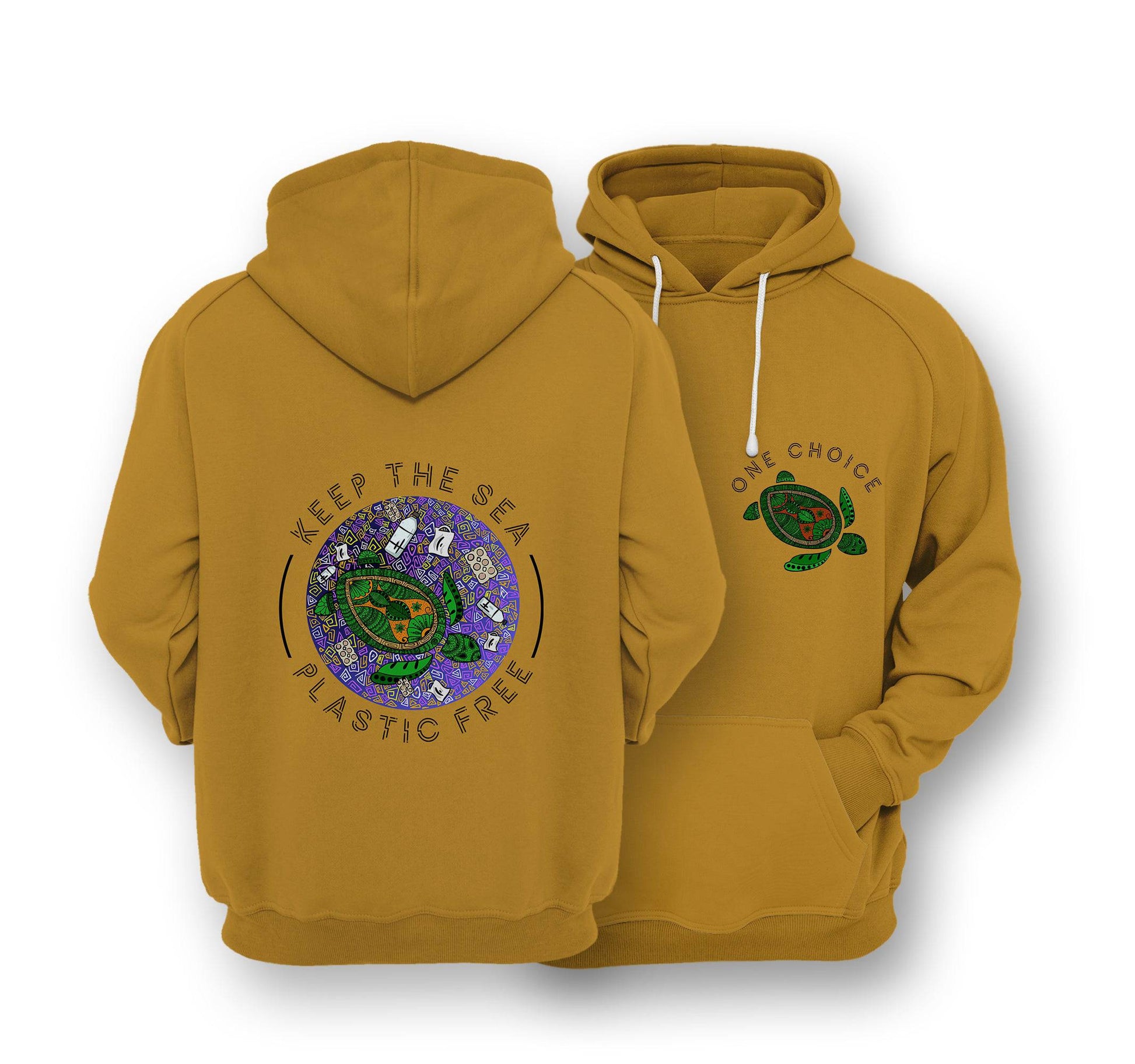 Sustainable Hoodie - Keep The Sea Plastic Free - One Choice Apparel