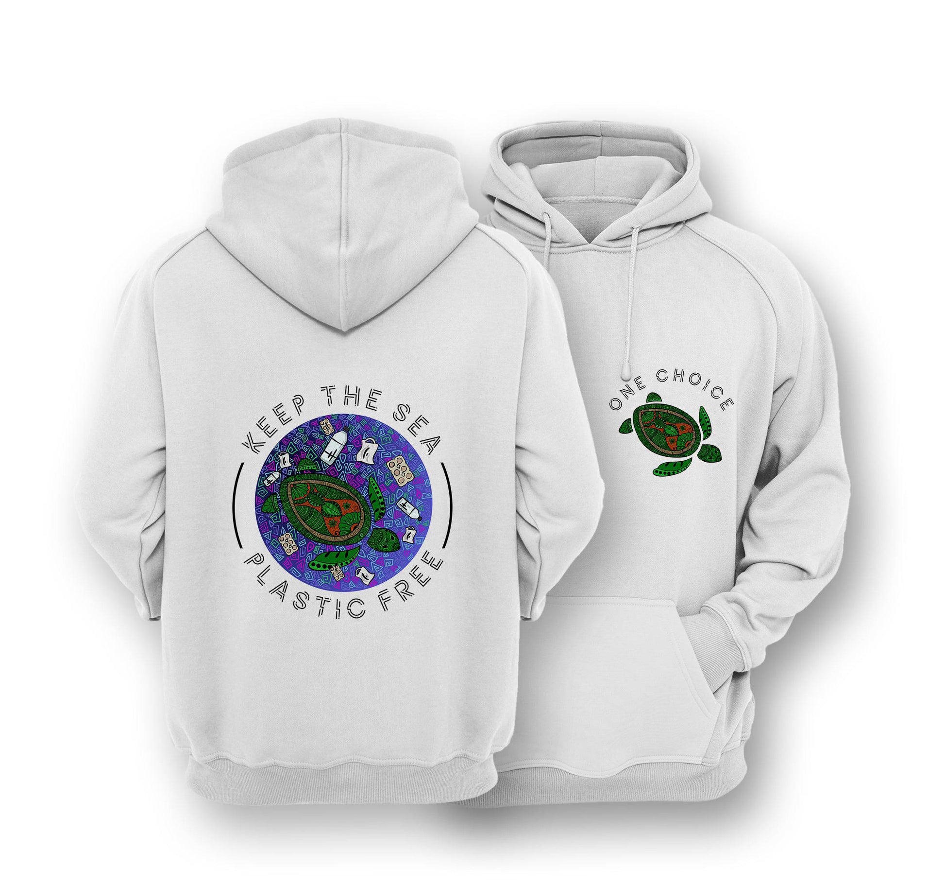 Sustainable Hoodie - Keep The Sea Plastic Free - One Choice Apparel