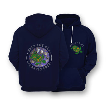 Sustainable Hoodie - Keep The Sea Plastic Free - One Choice Apparel