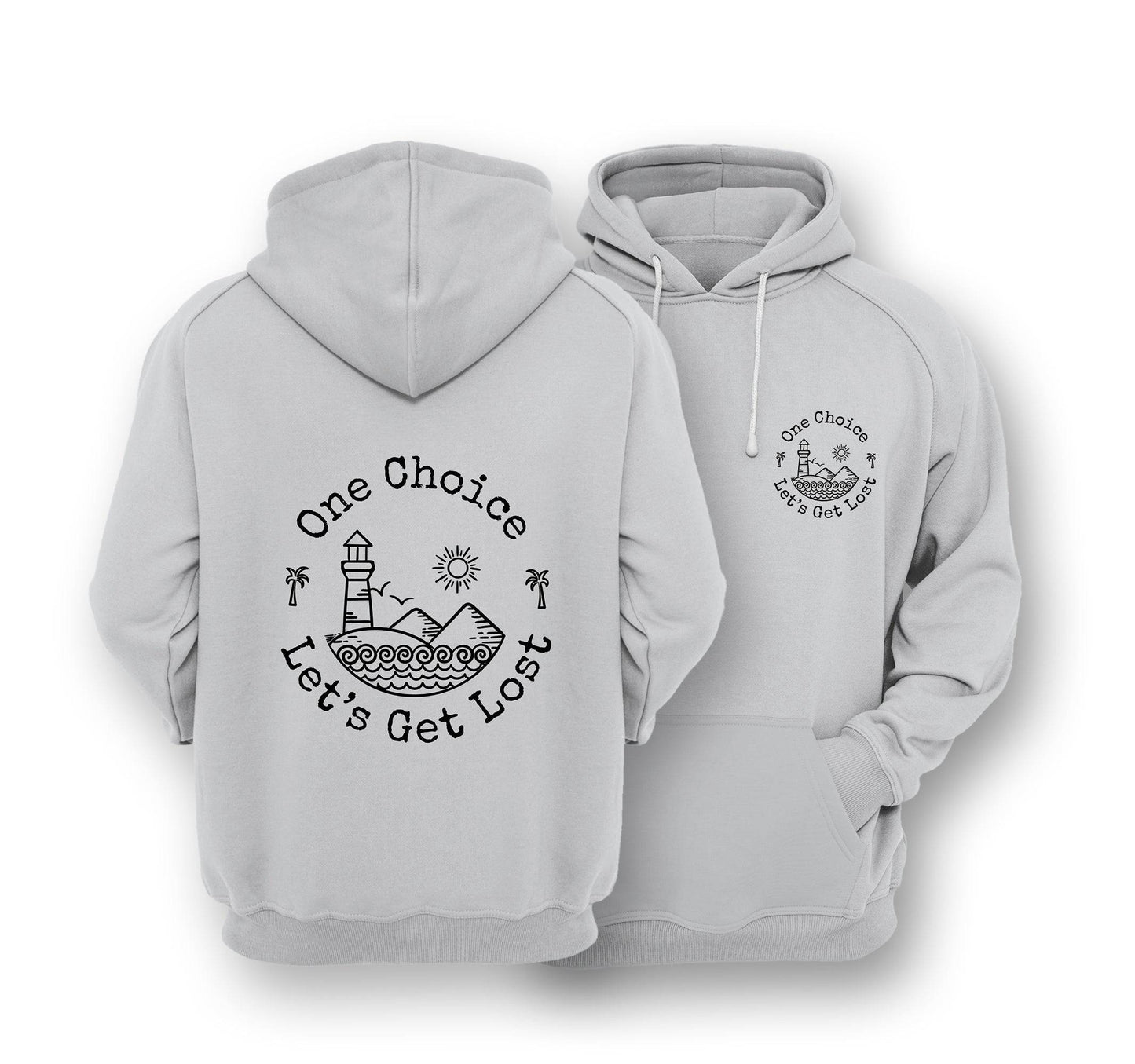 Sustainable Hoodie - Let's Get Lost - One Choice Apparel
