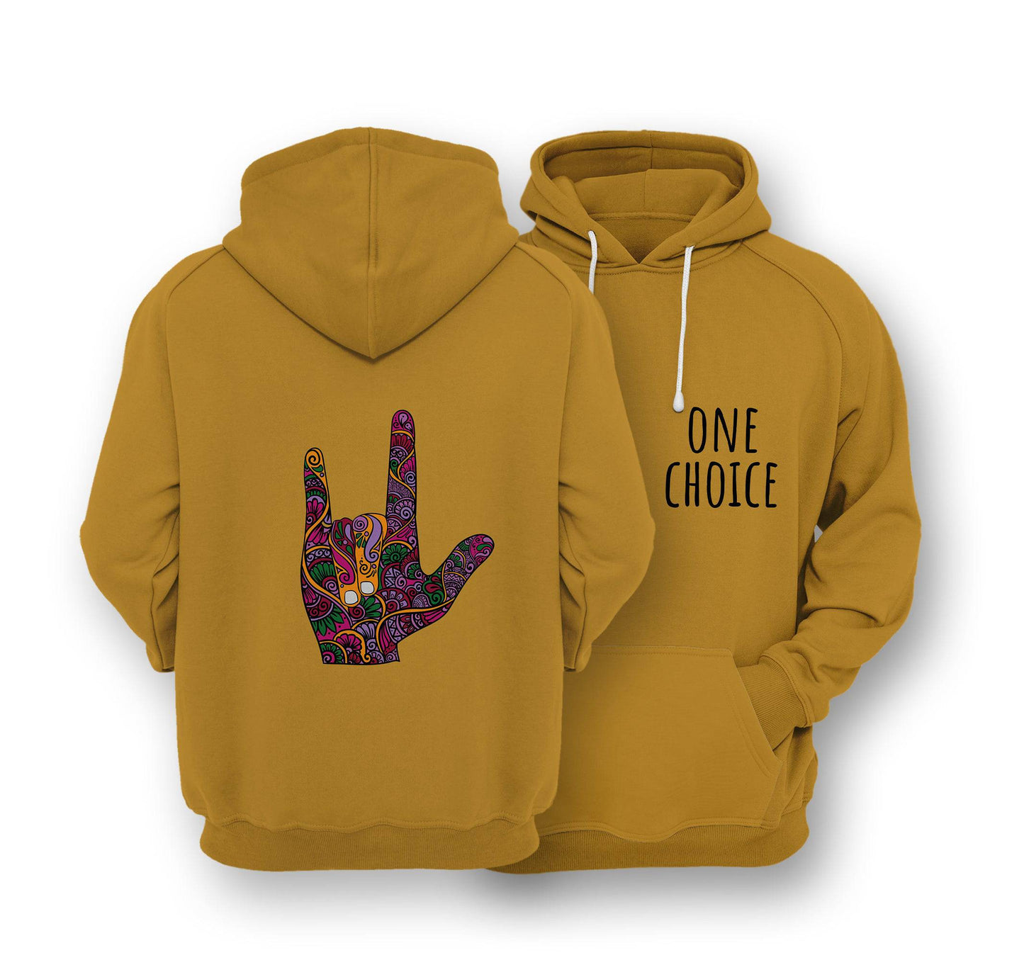Sustainable Hoodie - Love Sign - One Choice Apparel