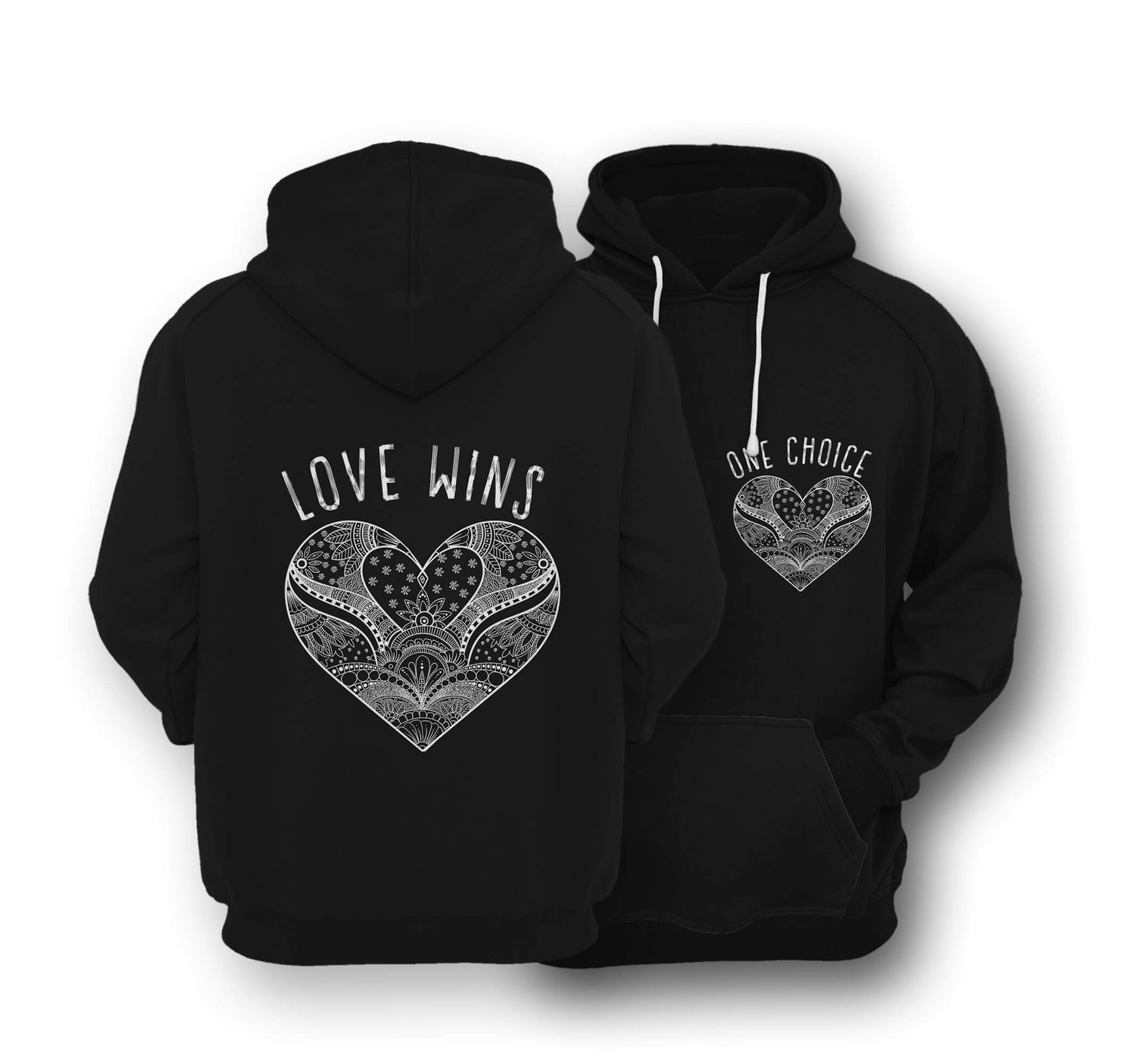 Sustainable Hoodie Love Wins One Choice Apparel