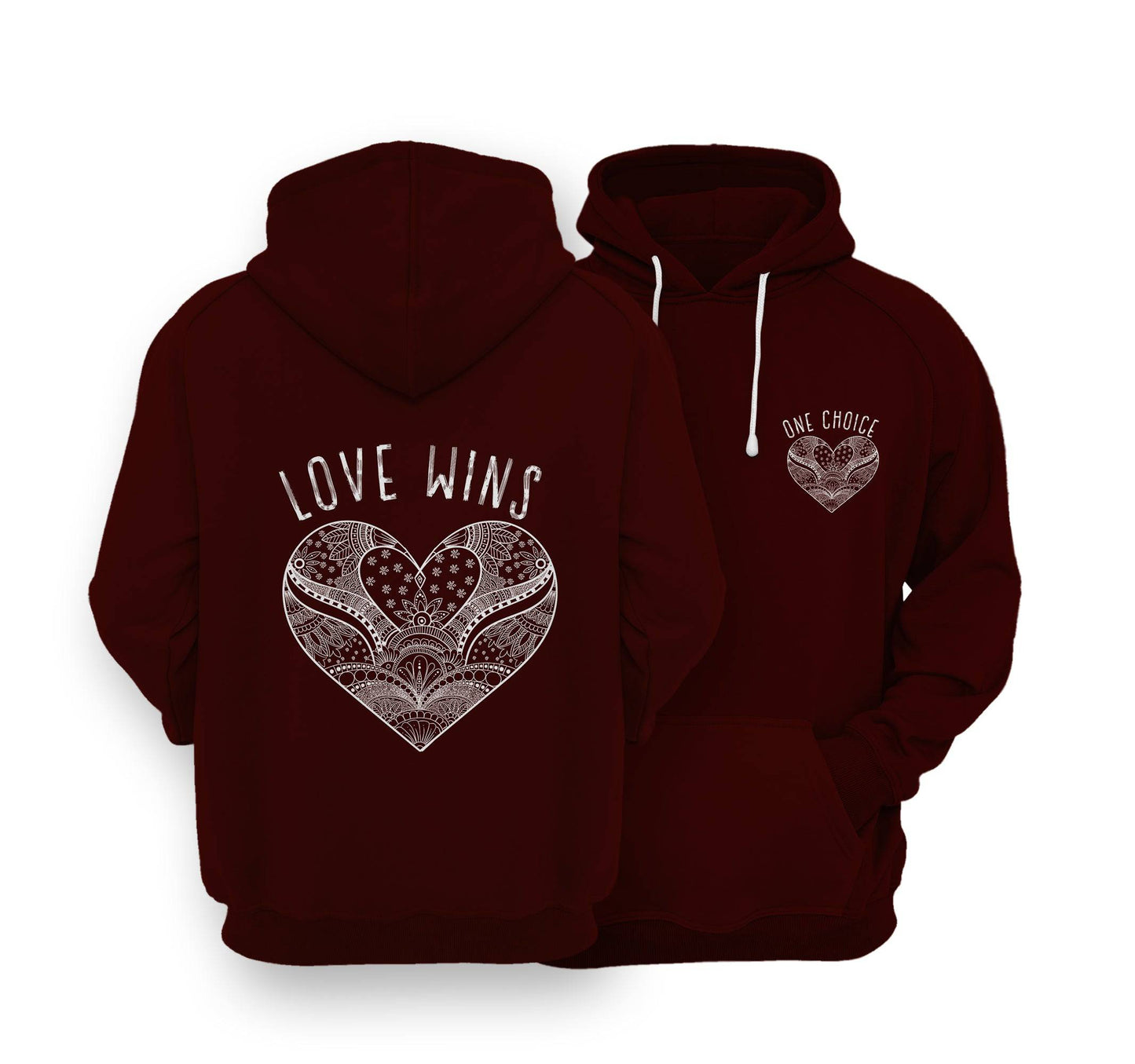 Sustainable Hoodie - Love Wins - One Choice Apparel