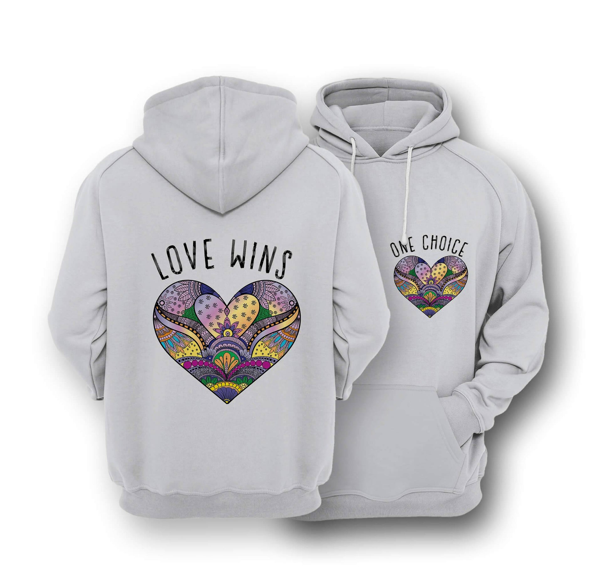 Sustainable Hoodie - Love Wins - One Choice Apparel