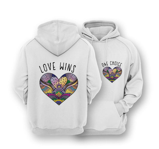 Sustainable Hoodie - Love Wins - One Choice Apparel