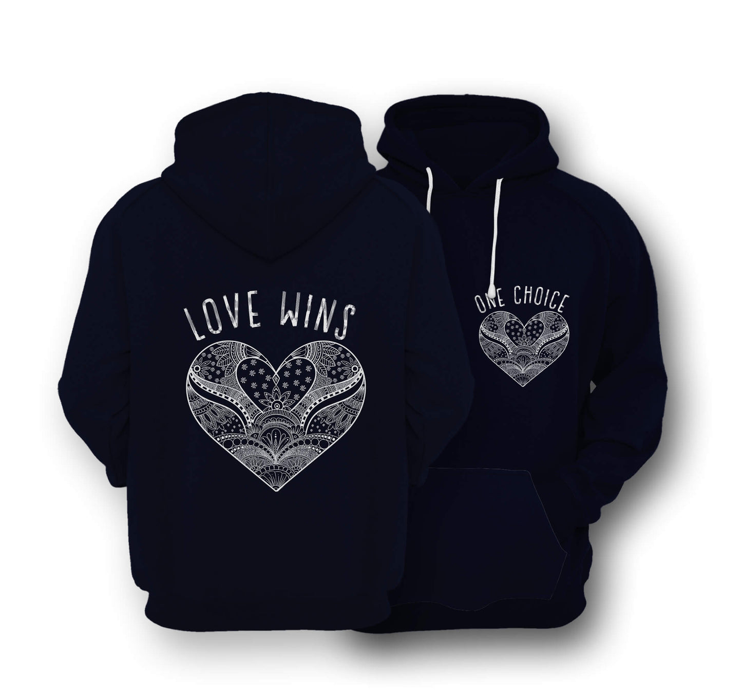 Sustainable Hoodie - Love Wins - One Choice Apparel