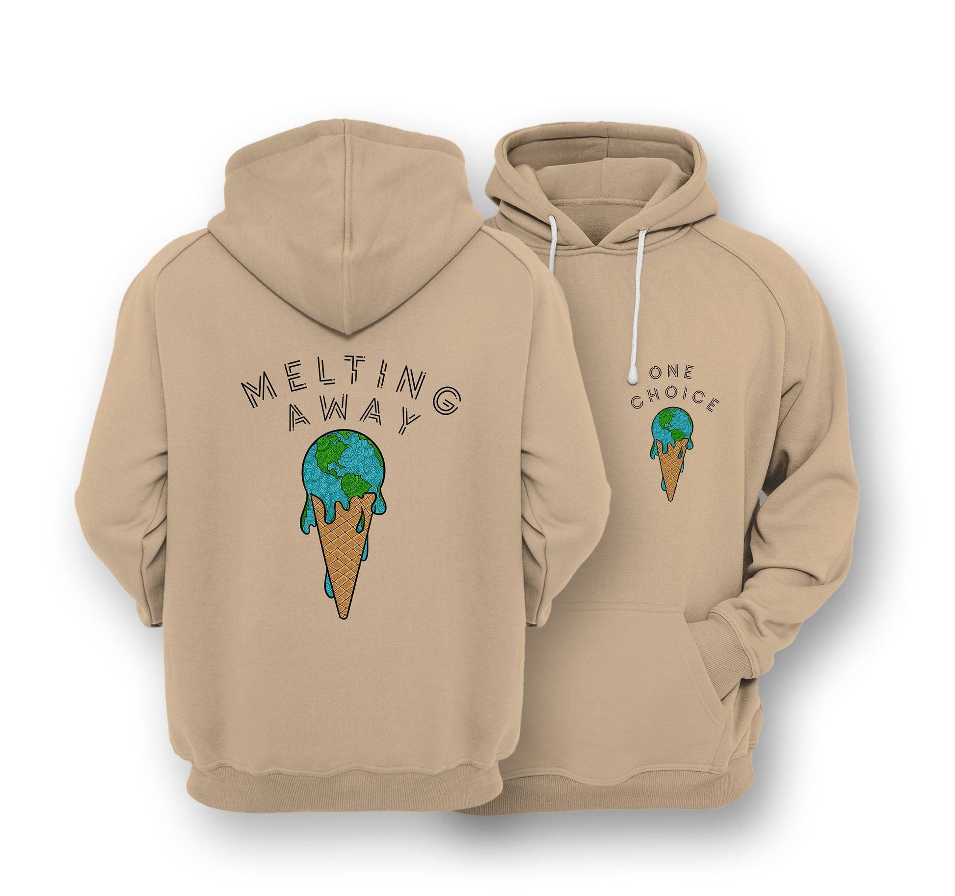 Sustainable Hoodie - Melting Away - One Choice Apparel