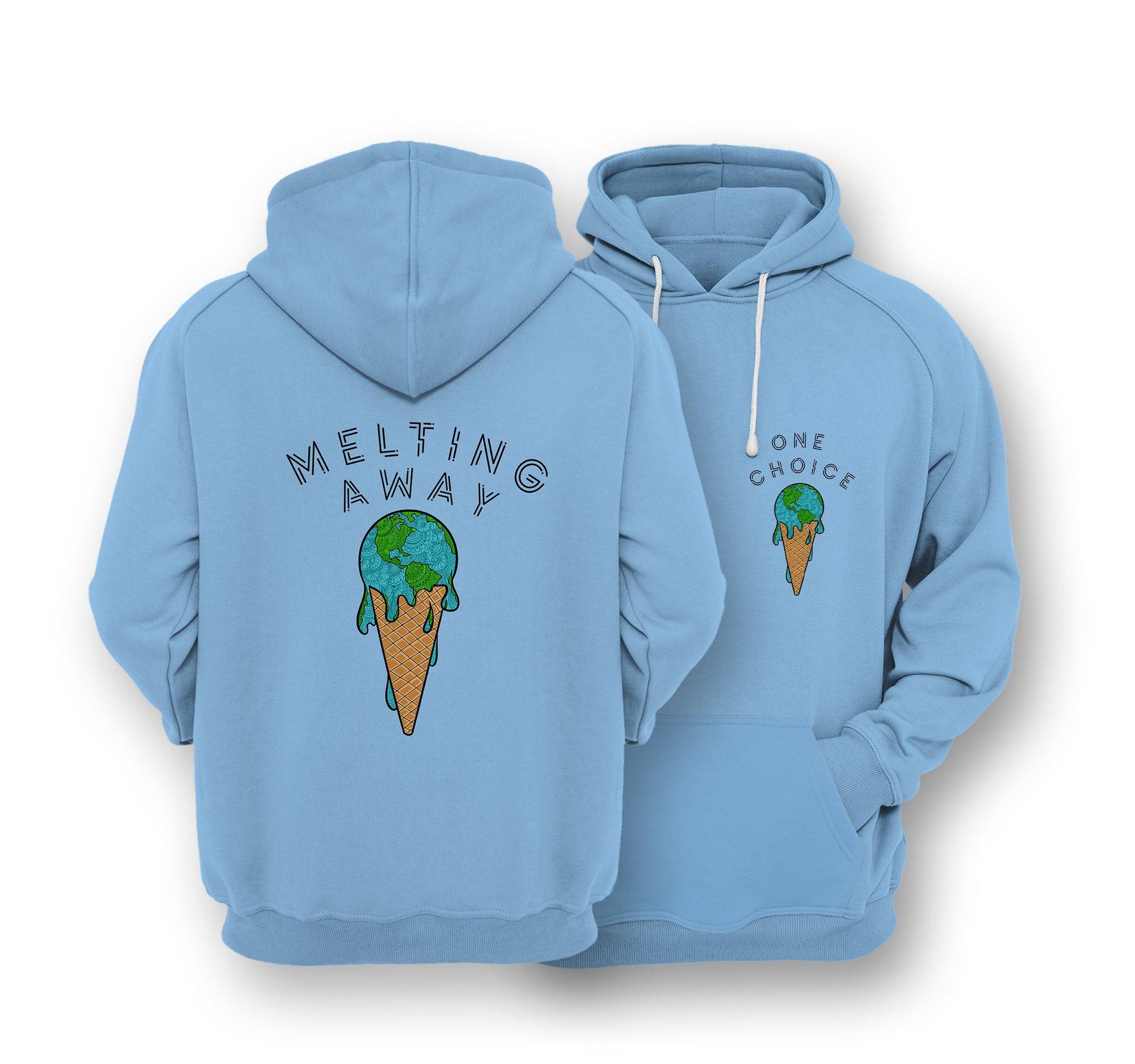 Sustainable Hoodie - Melting Away - One Choice Apparel