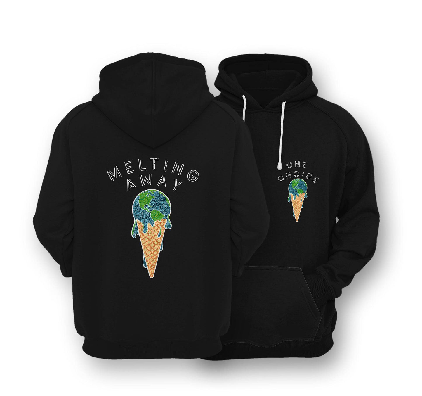 Sustainable Hoodie - Melting Away - One Choice Apparel