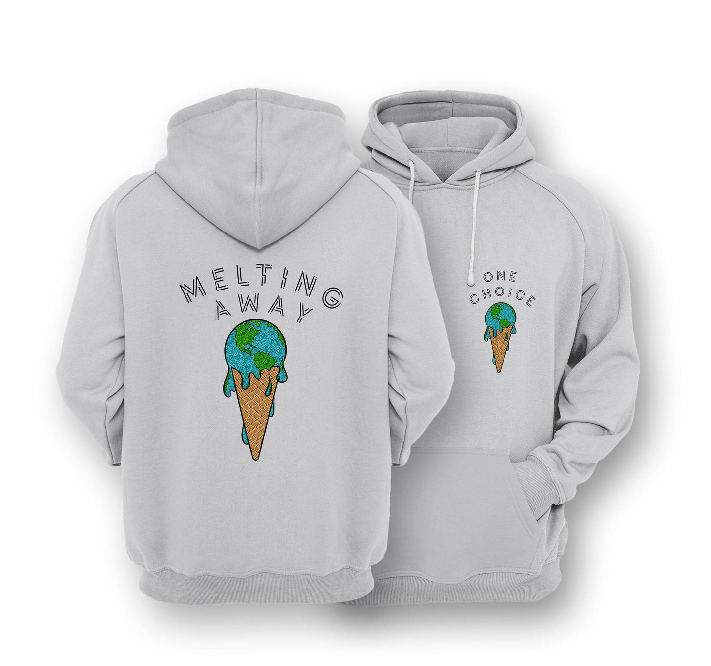 Sustainable Hoodie - Melting Away - One Choice Apparel