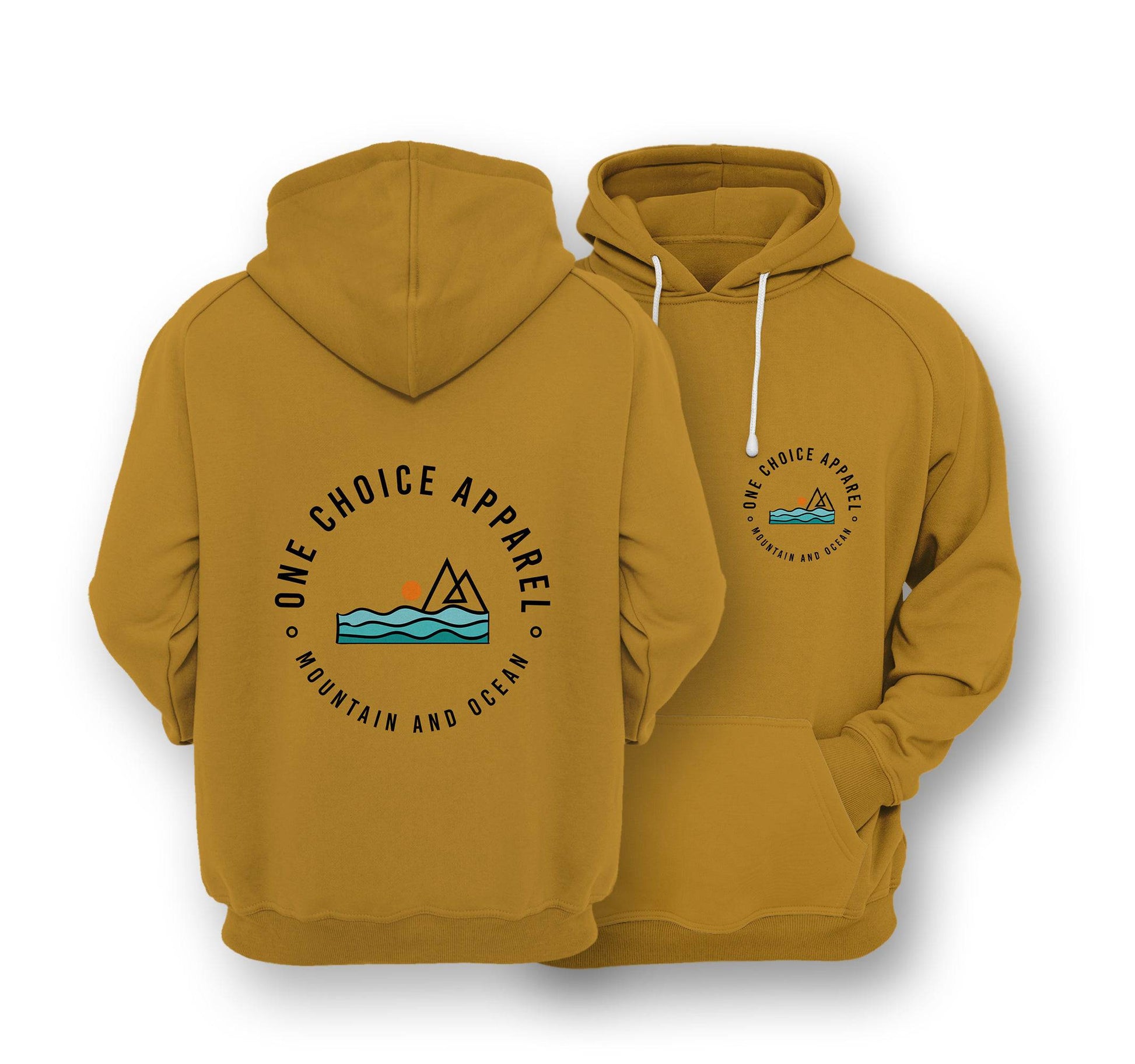 Sustainable Hoodie - Mountain & Ocean - One Choice Apparel