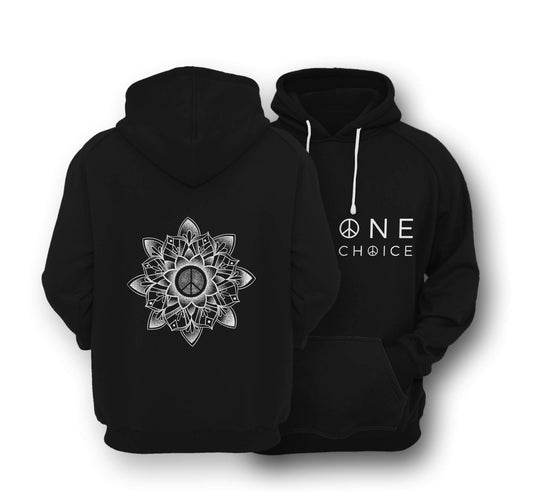 Sustainable Hoodie - Peace Mandala - One Choice Apparel