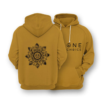 Sustainable Hoodie - Peace Mandala - One Choice Apparel