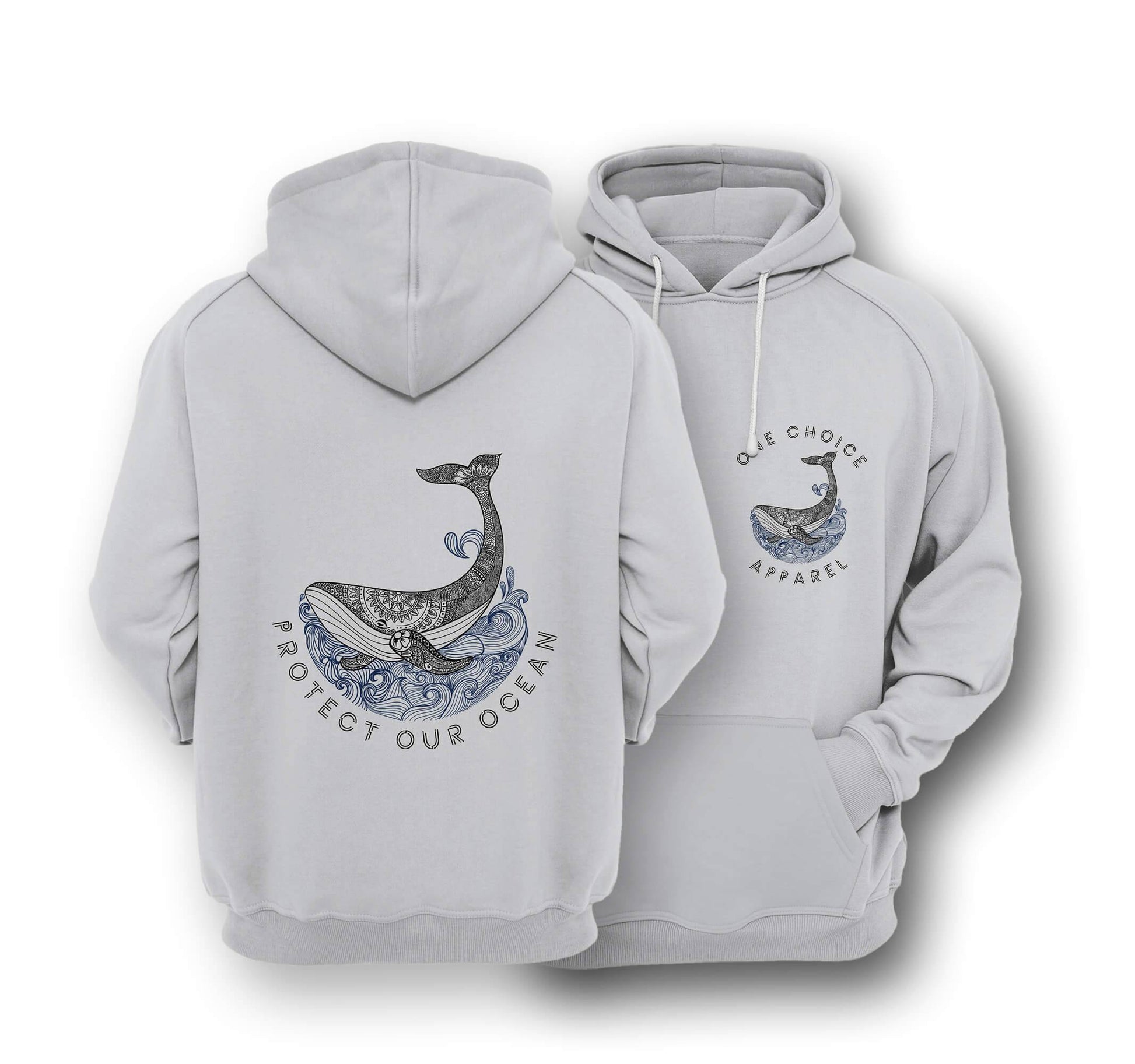 Sustainable Hoodie - Protect Our Ocean - One Choice Apparel