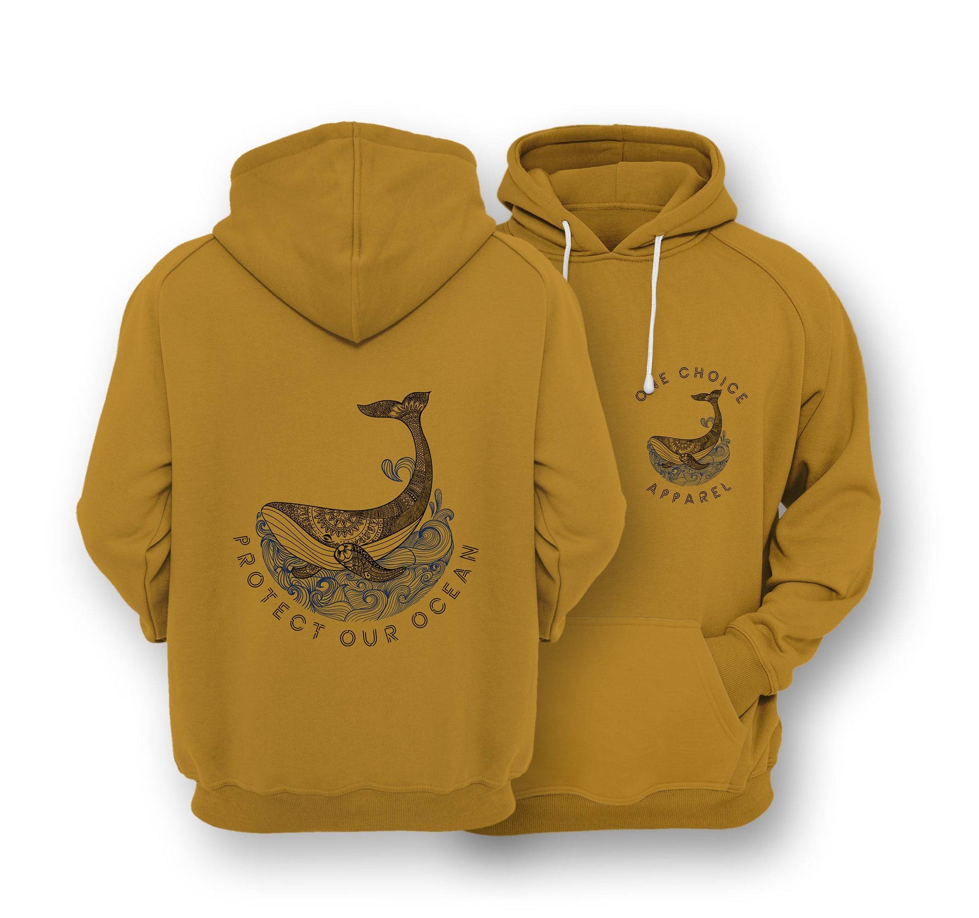 Sustainable Hoodie - Protect Our Ocean - One Choice Apparel