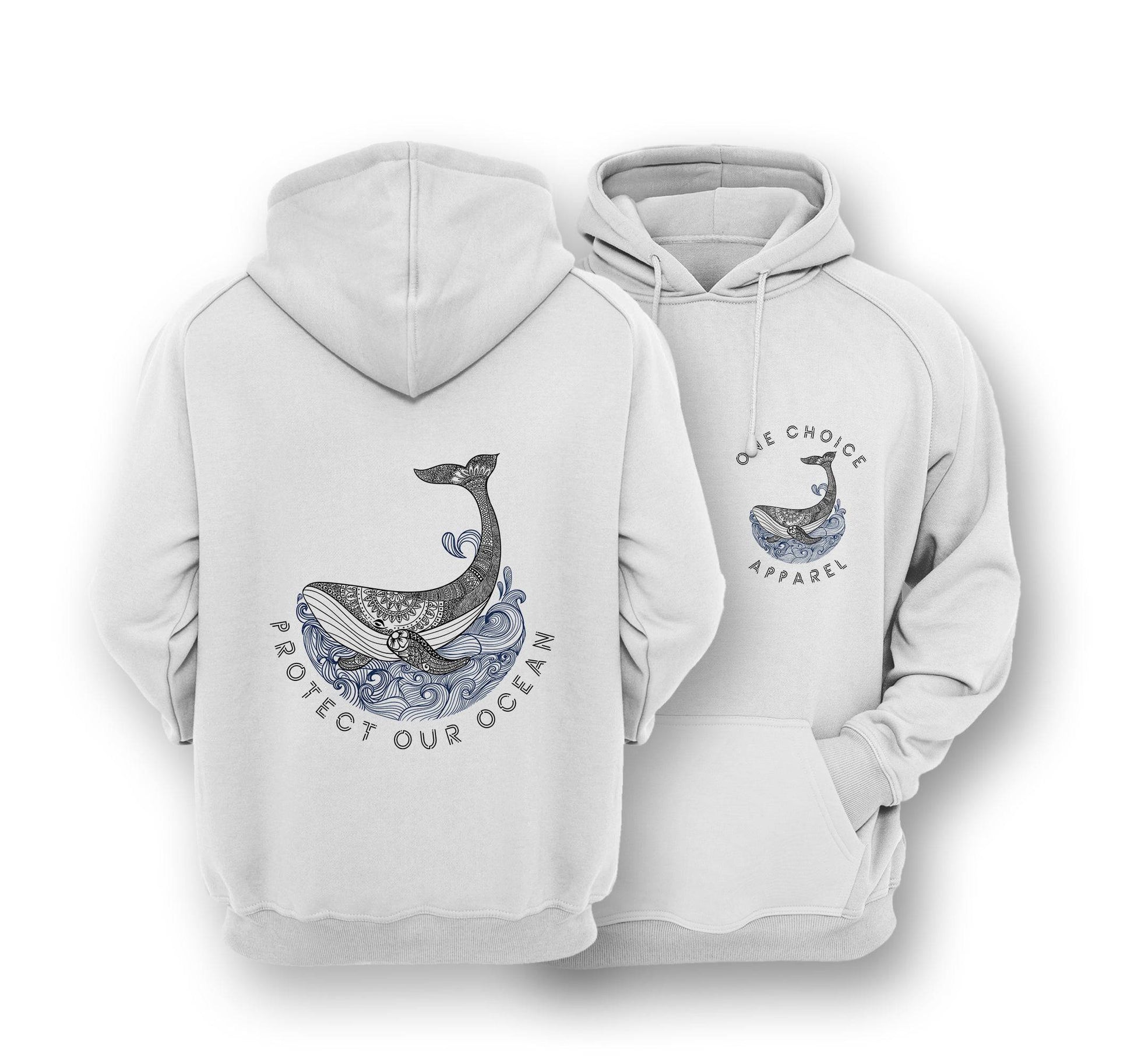 Sustainable Hoodie - Protect Our Ocean - One Choice Apparel