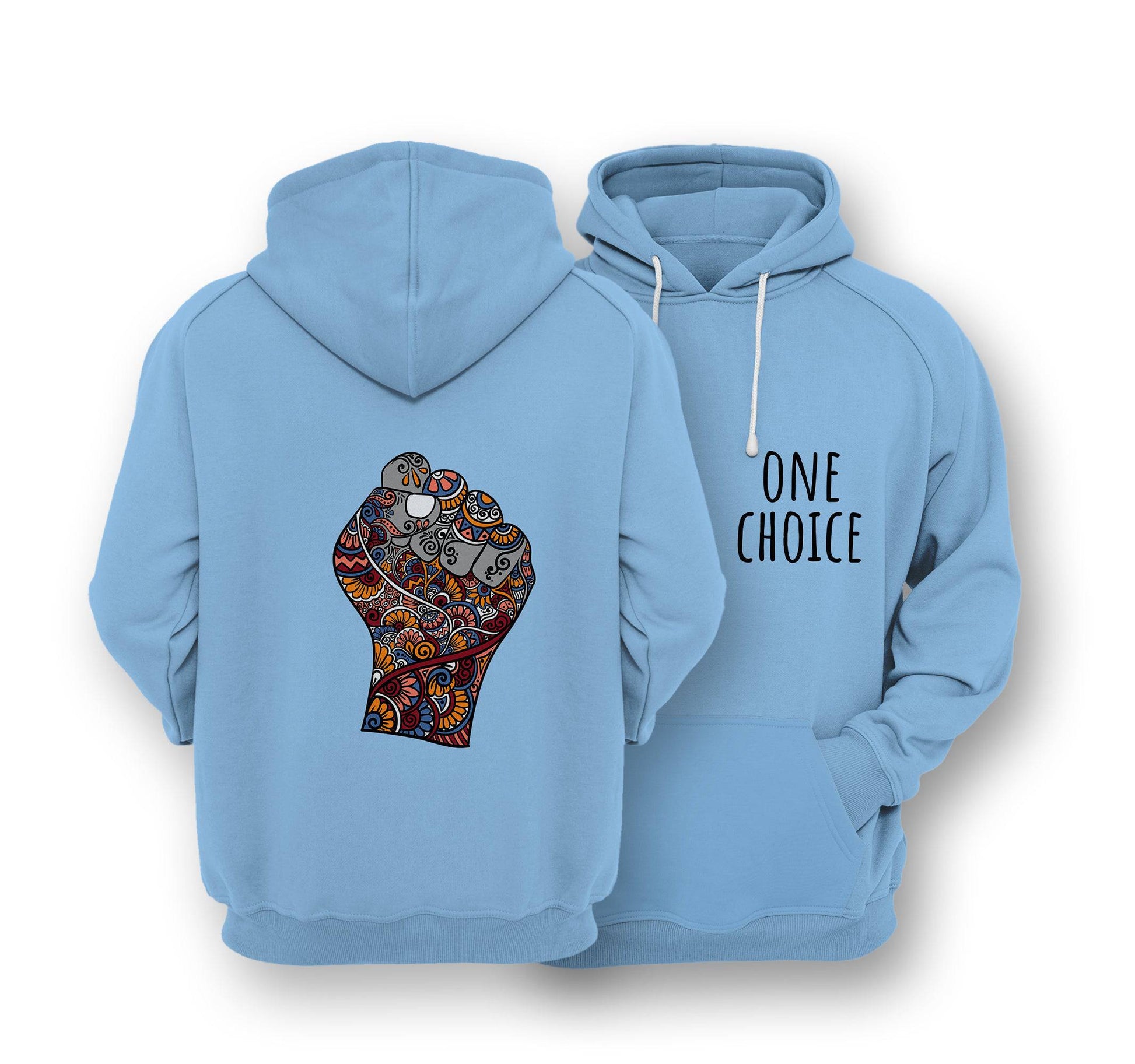 Sustainable Hoodie - Raised Fist - One Choice Apparel