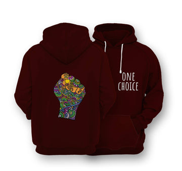 Sustainable Hoodie - Raised Fist - One Choice Apparel