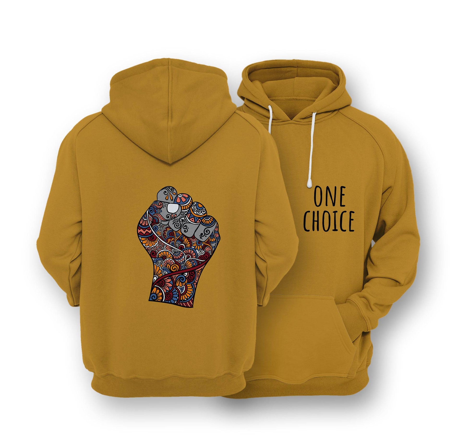 Sustainable Hoodie - Raised Fist - One Choice Apparel