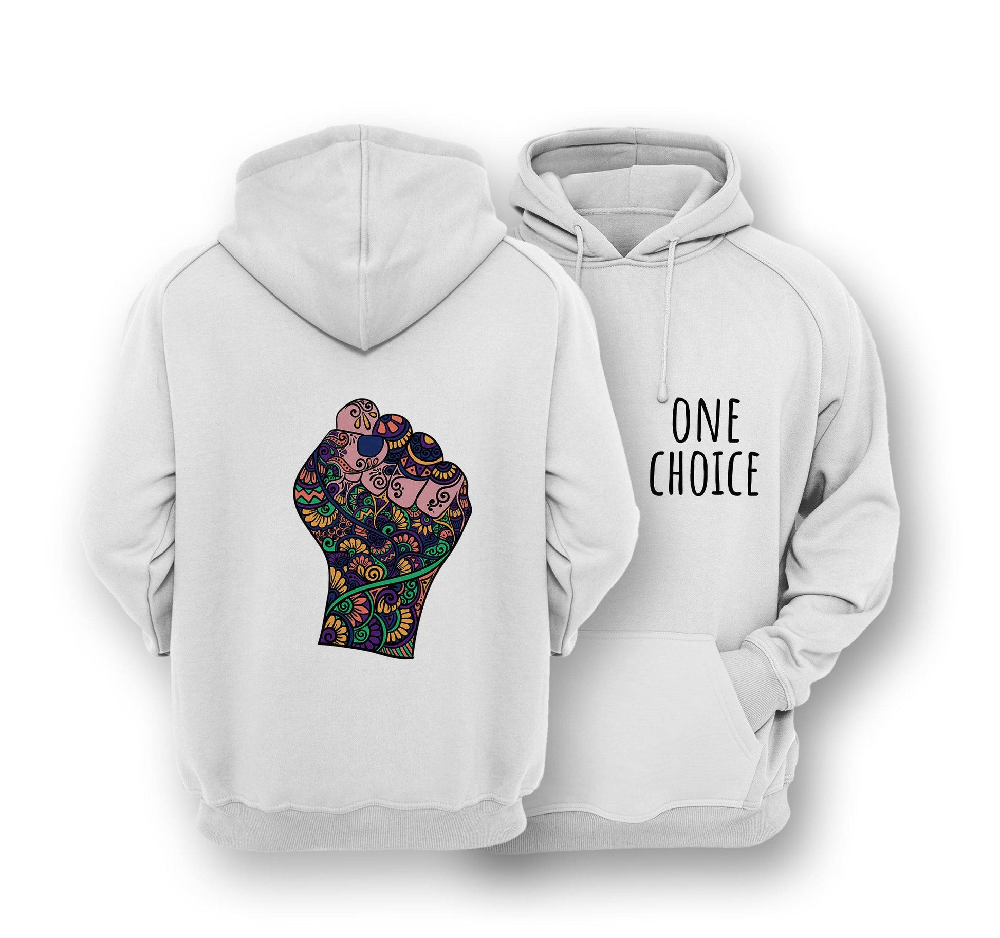 Sustainable Hoodie - Raised Fist - One Choice Apparel