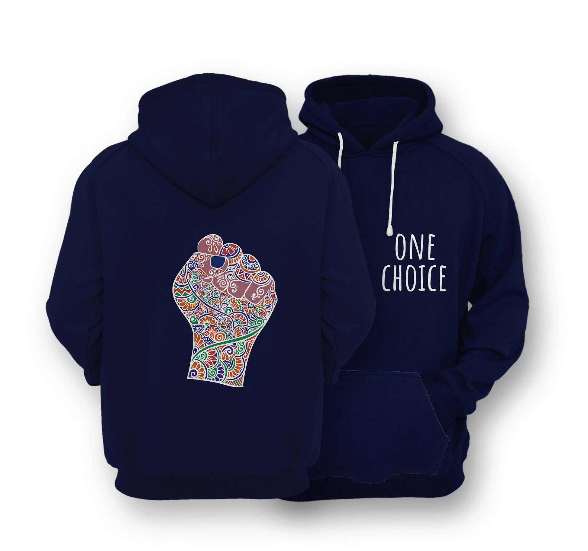 Sustainable Hoodie - Raised Fist - One Choice Apparel