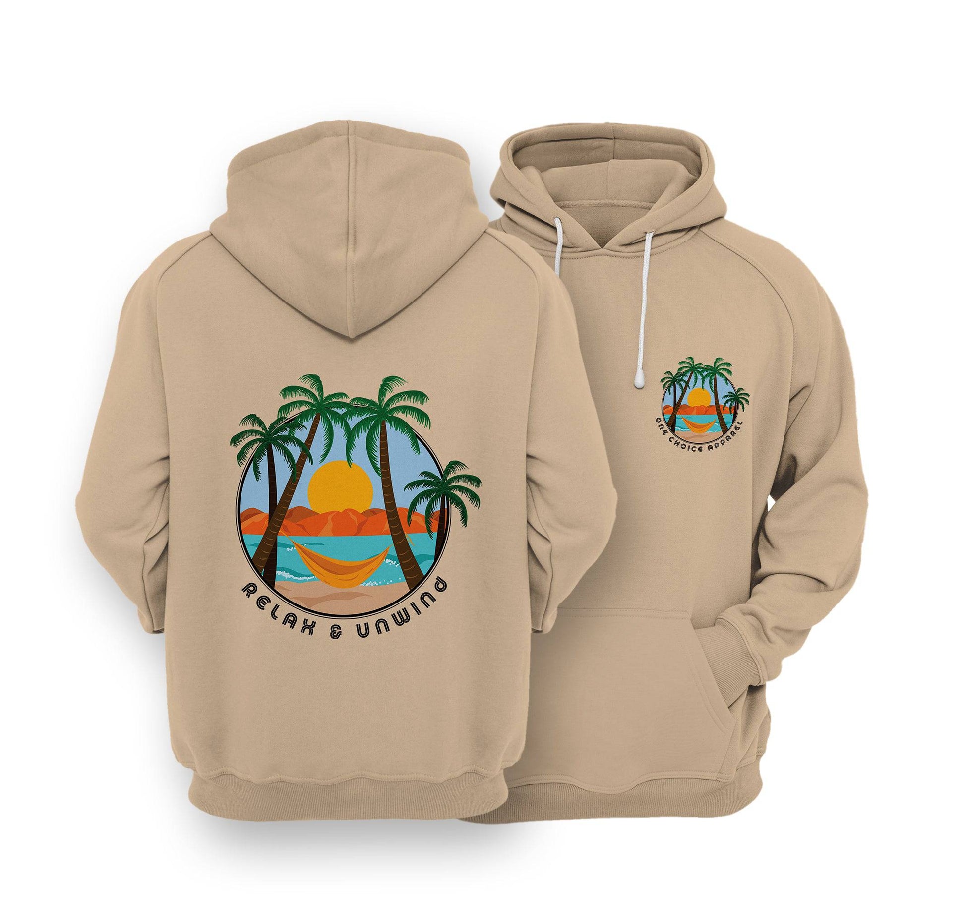 Sustainable Hoodie - Relax & Unwind - One Choice Apparel