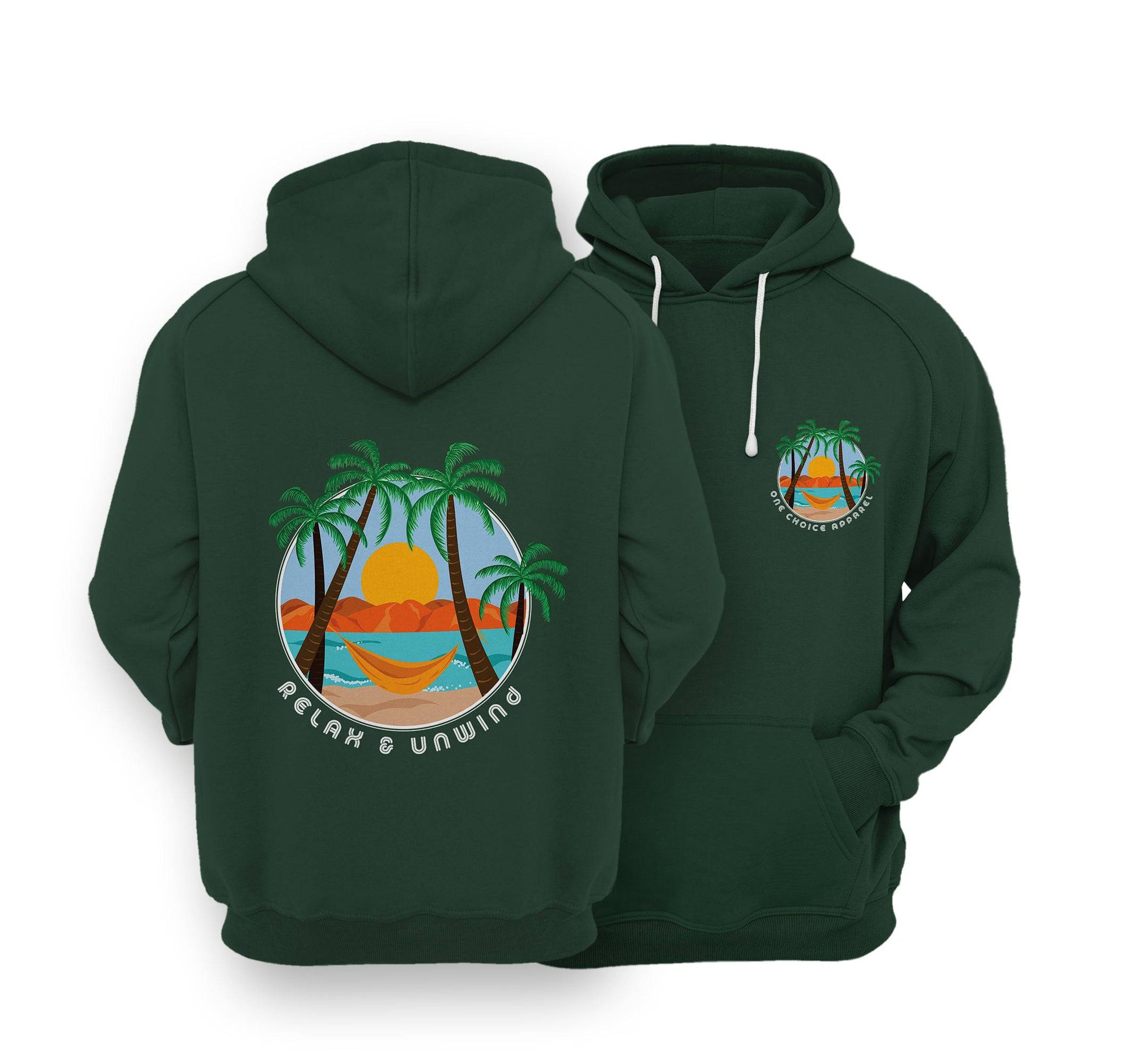 Sustainable Hoodie - Relax & Unwind - One Choice Apparel