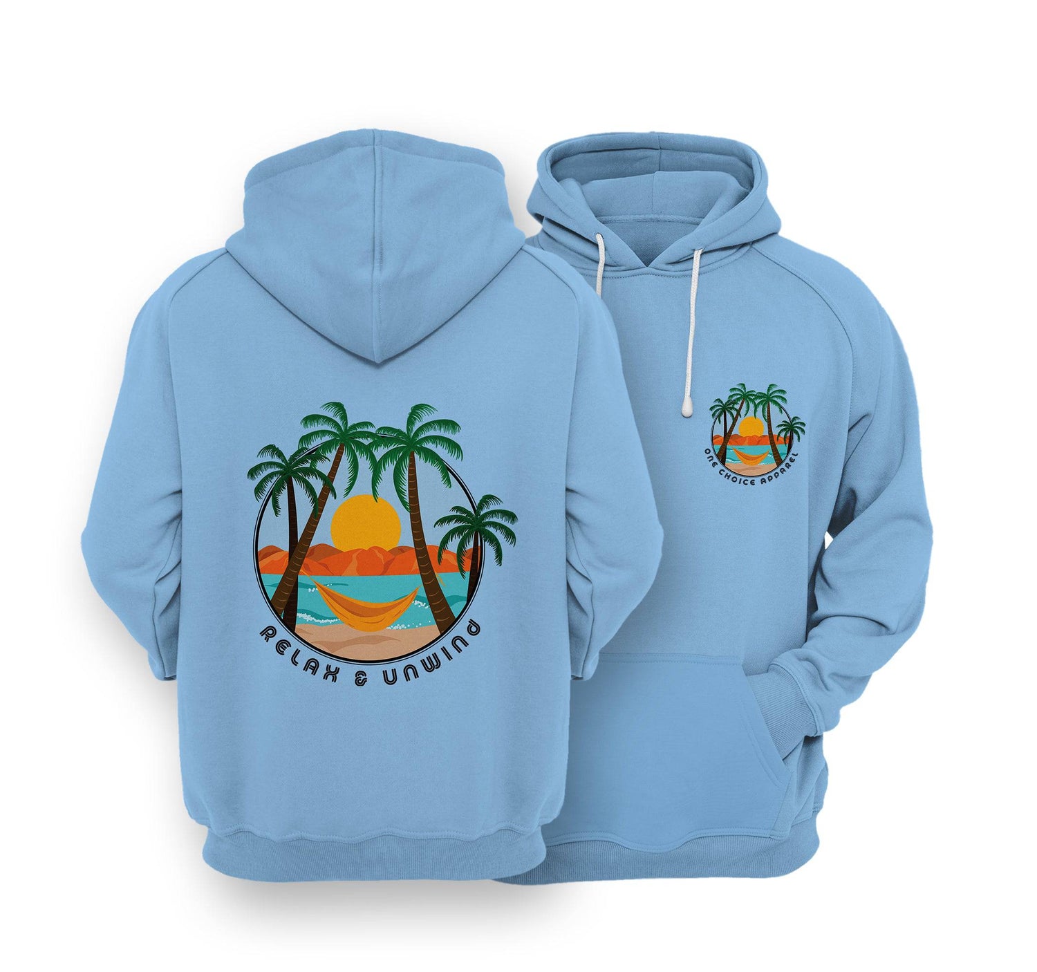 Sustainable Hoodie - Relax & Unwind - One Choice Apparel