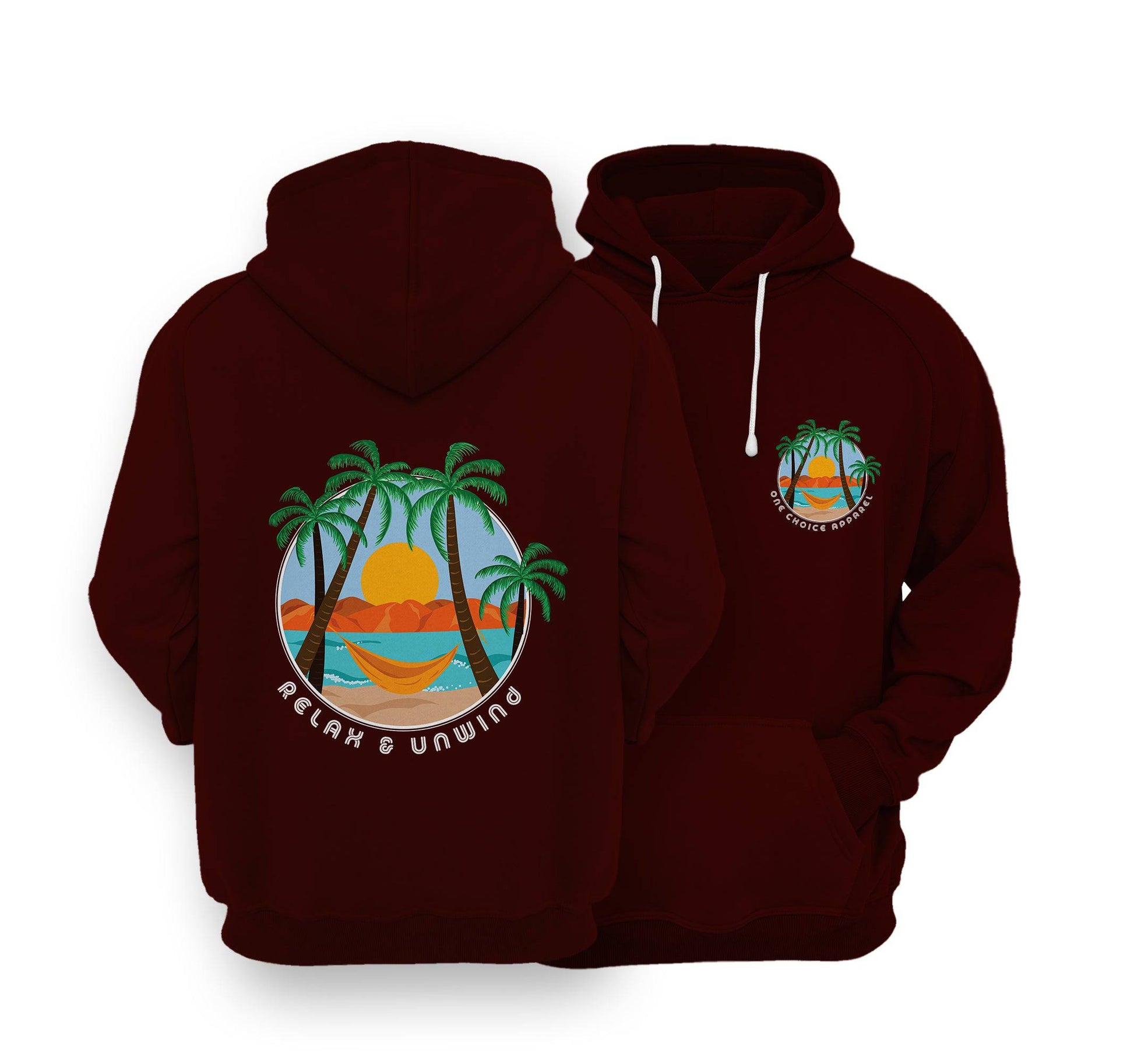 Sustainable Hoodie - Relax & Unwind - One Choice Apparel