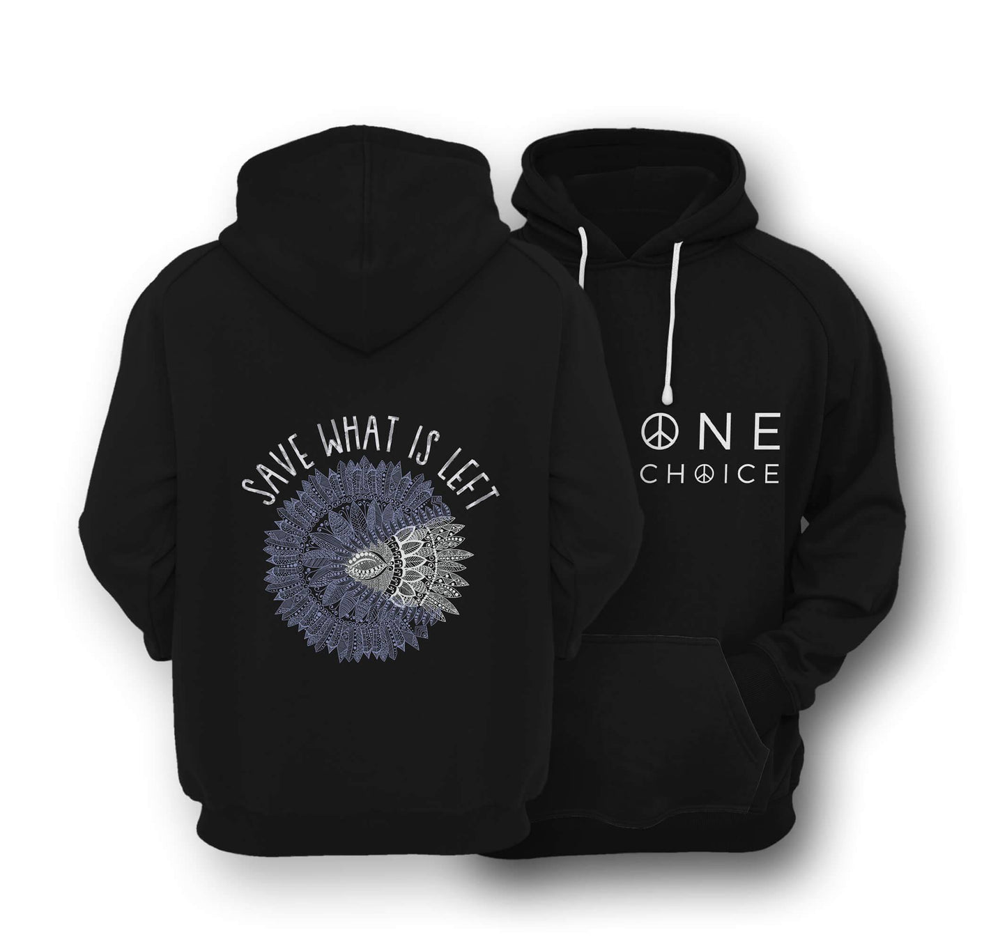 Sustainable Hoodie - Save What Is Left - One Choice Apparel