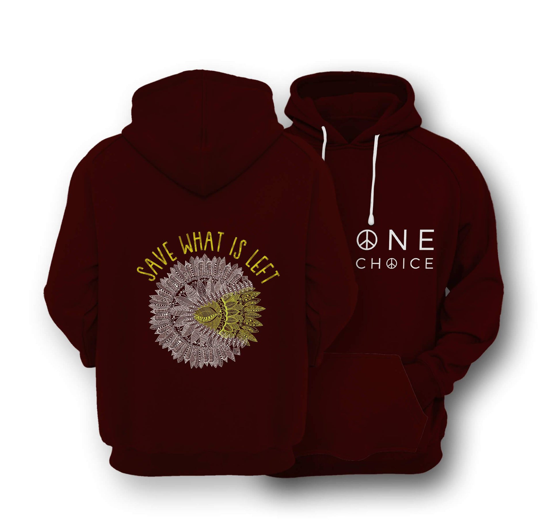 Sustainable Hoodie - Save What Is Left - One Choice Apparel