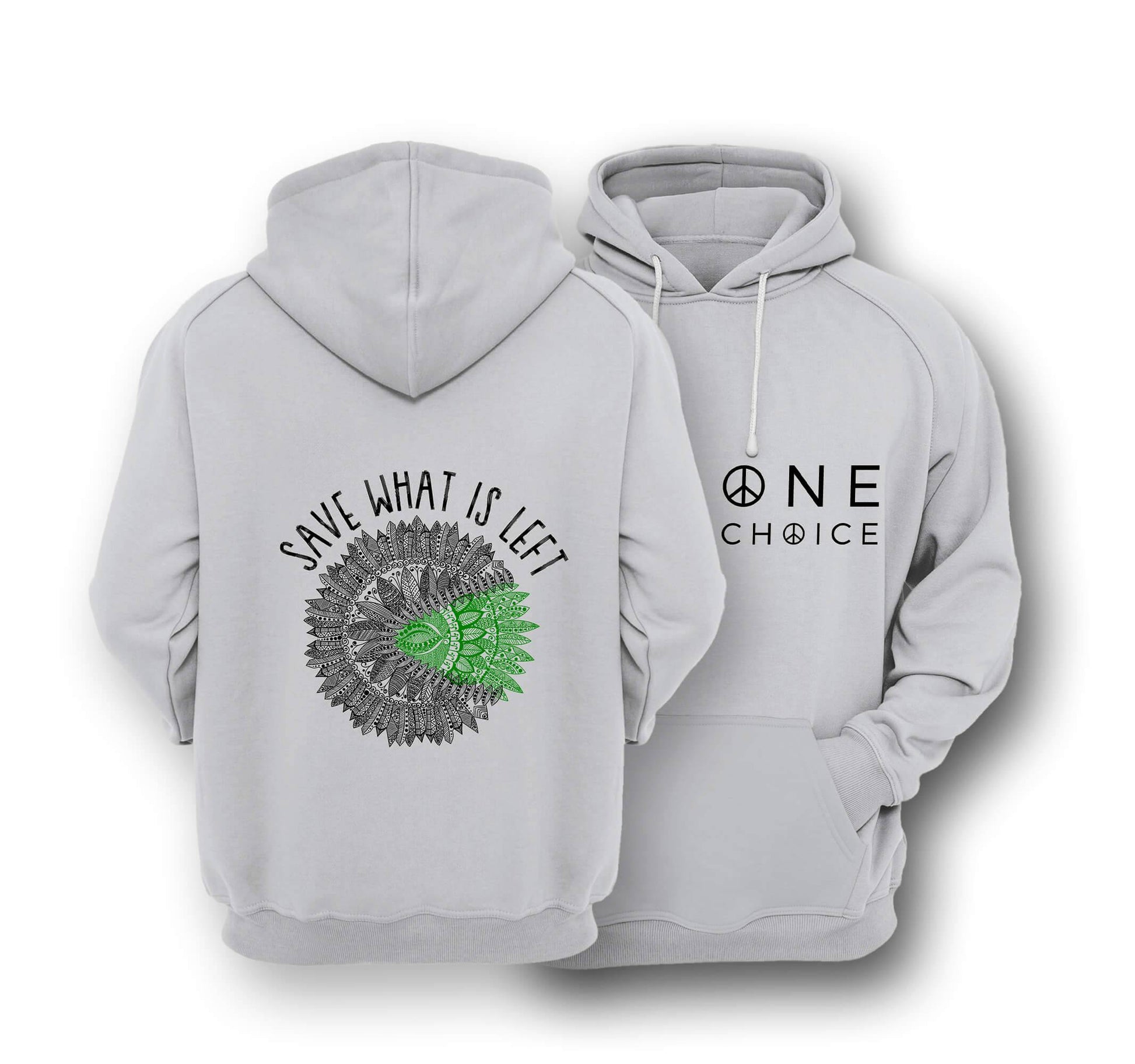 Sustainable Hoodie - Save What Is Left - One Choice Apparel