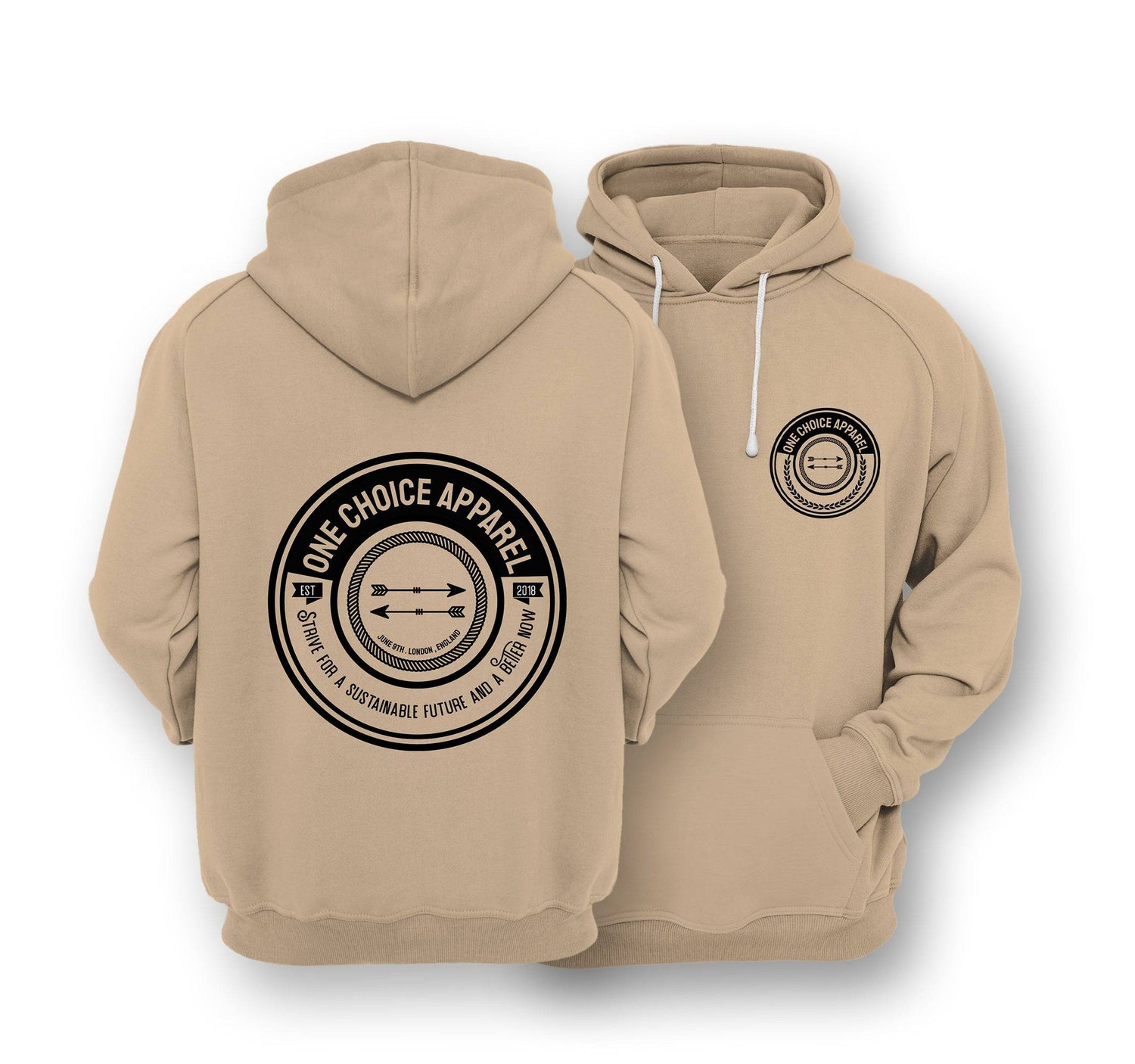 Sustainable Hoodie - Strive - One Choice Apparel