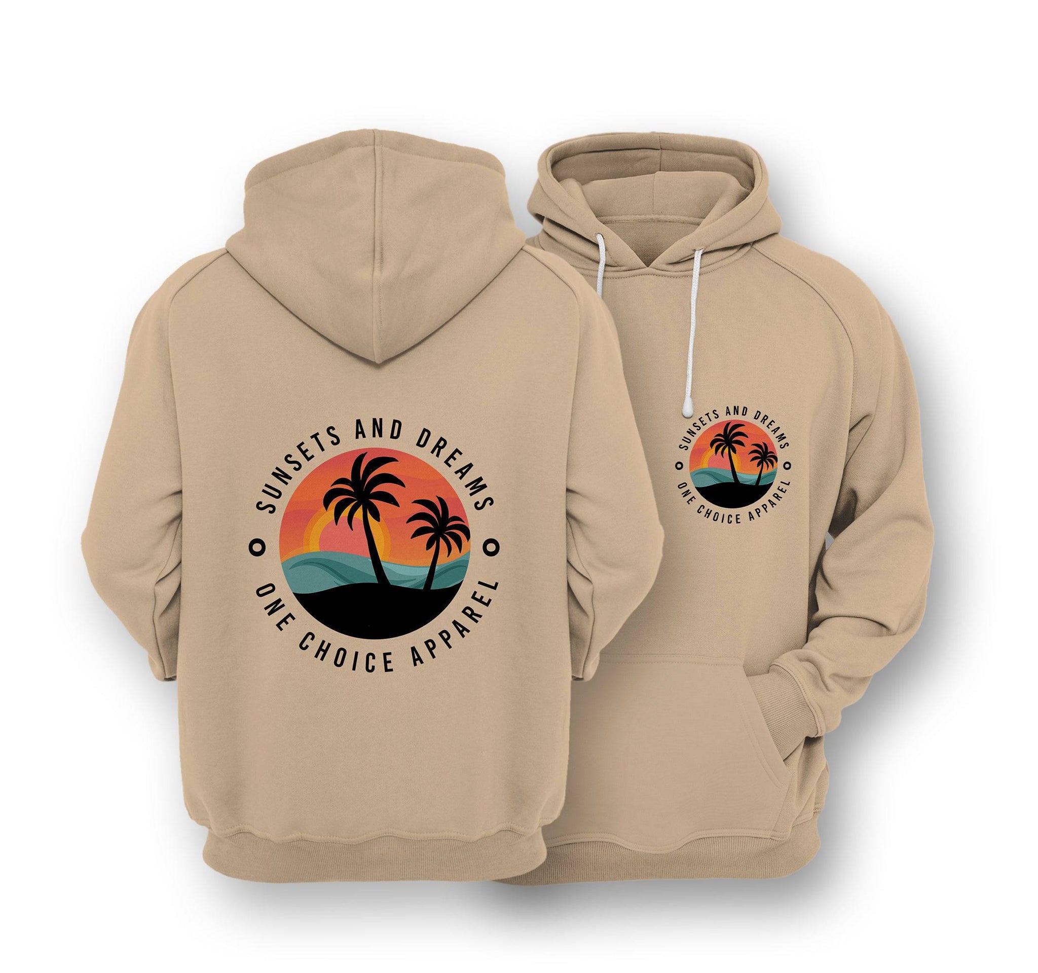 Sustainable Hoodie - Sunsets & Dreams - One Choice Apparel