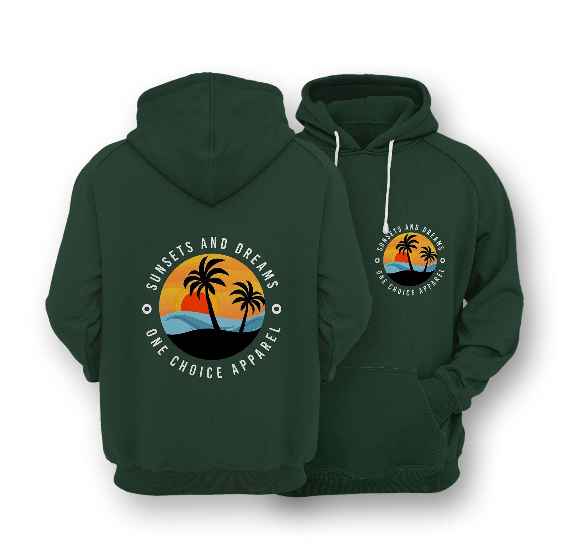 Sustainable Hoodie - Sunsets & Dreams - One Choice Apparel