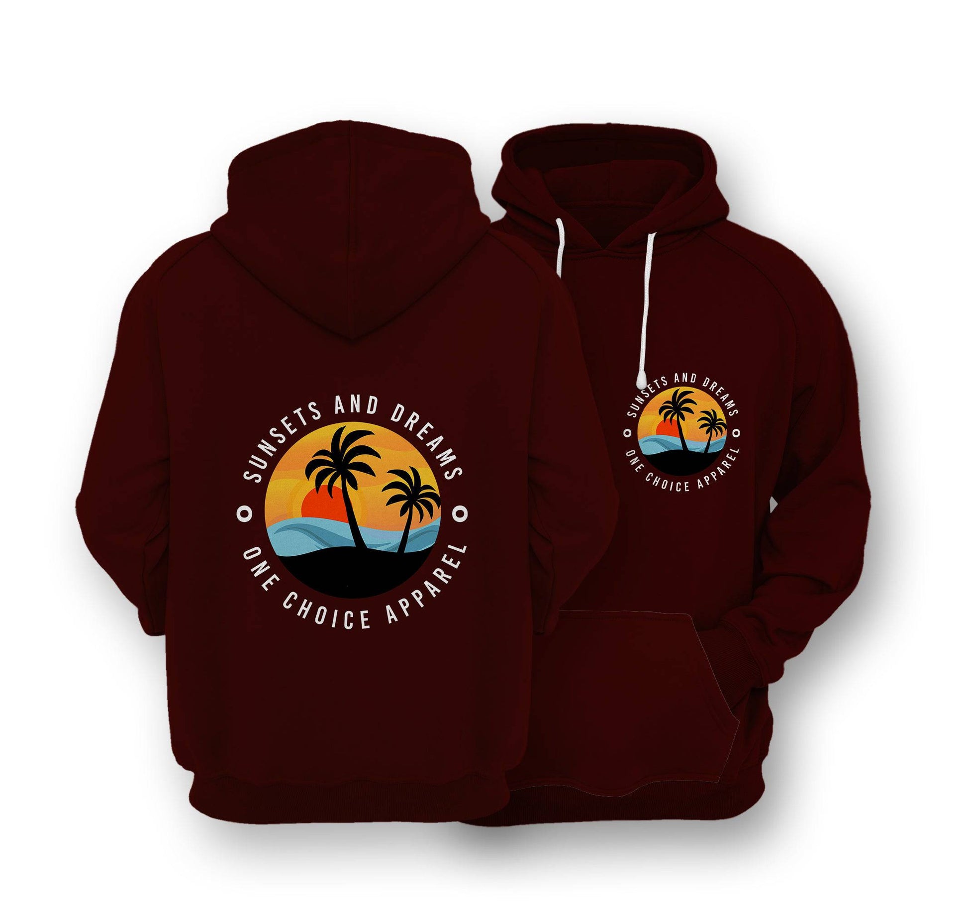 Sustainable Hoodie - Sunsets & Dreams - One Choice Apparel