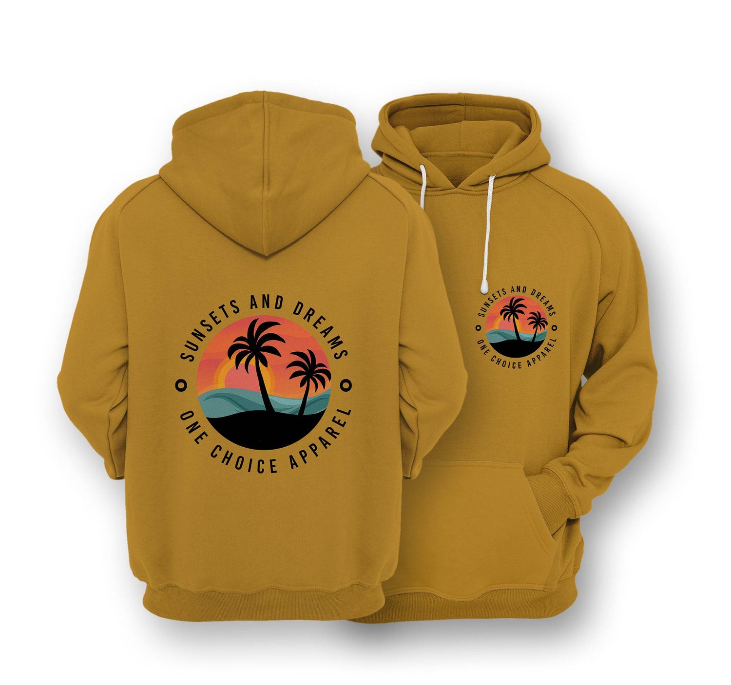 Sustainable Hoodie - Sunsets & Dreams - One Choice Apparel