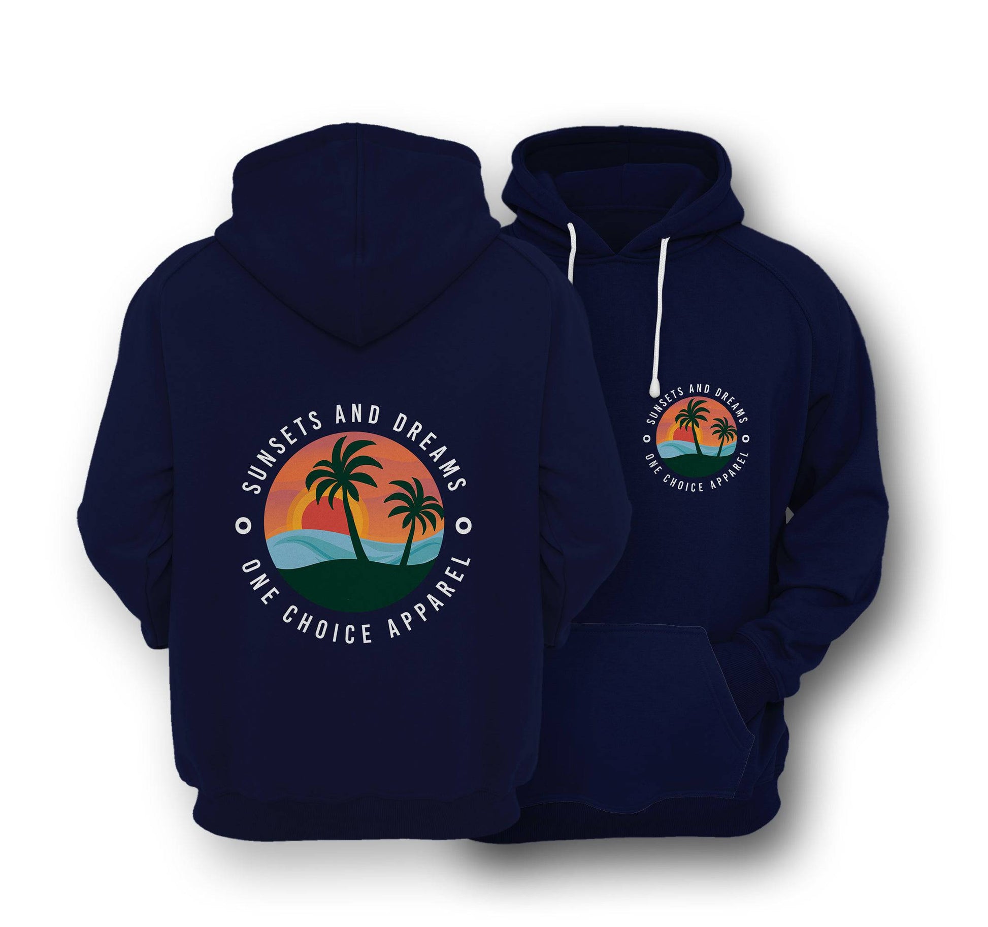 Sustainable Hoodie - Sunsets & Dreams - One Choice Apparel