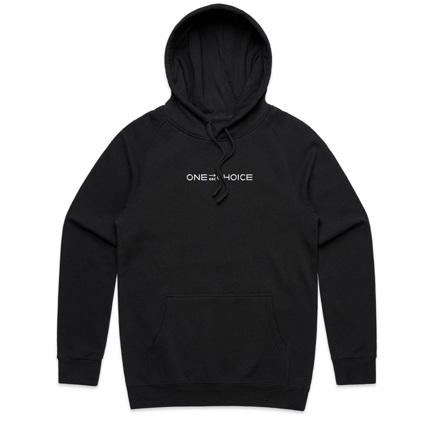 Sustainable Hoodie - Tribe Bar Black - One Choice Apparel