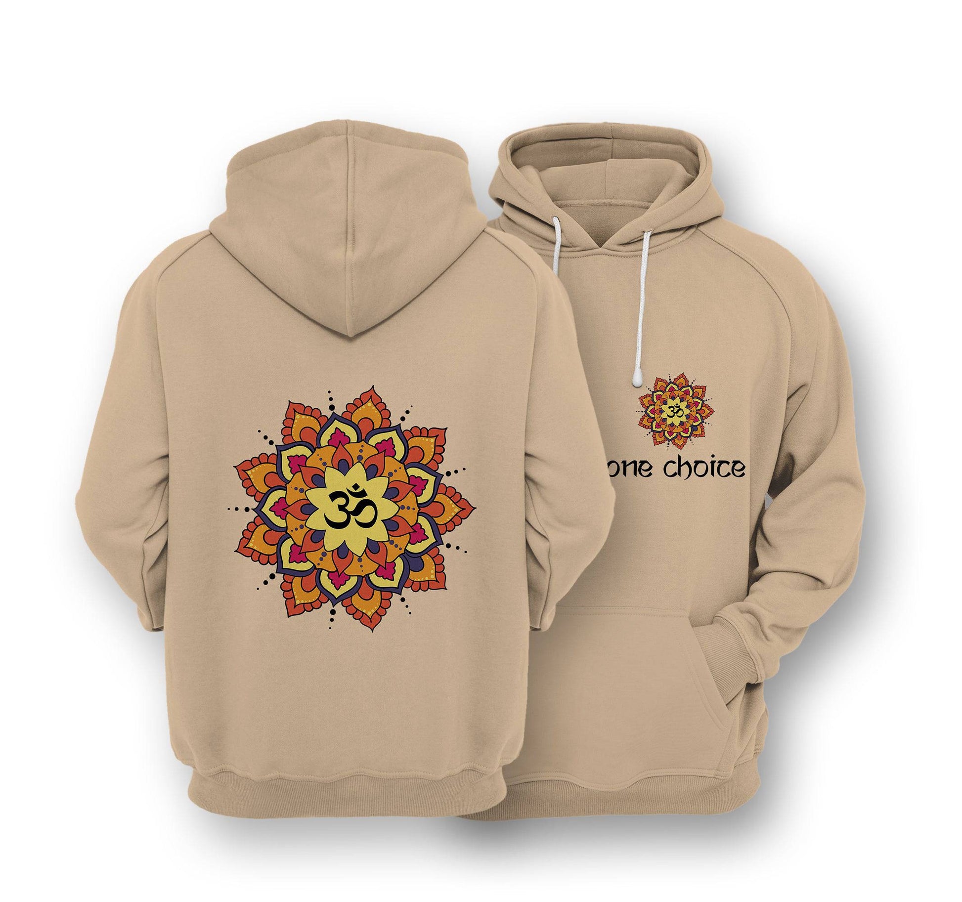 Sustainable Hoodie - Yoga Mandala - One Choice Apparel