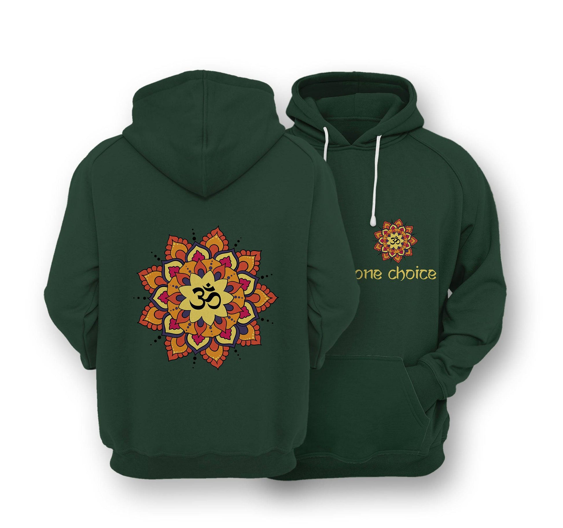 Sustainable Hoodie - Yoga Mandala - One Choice Apparel